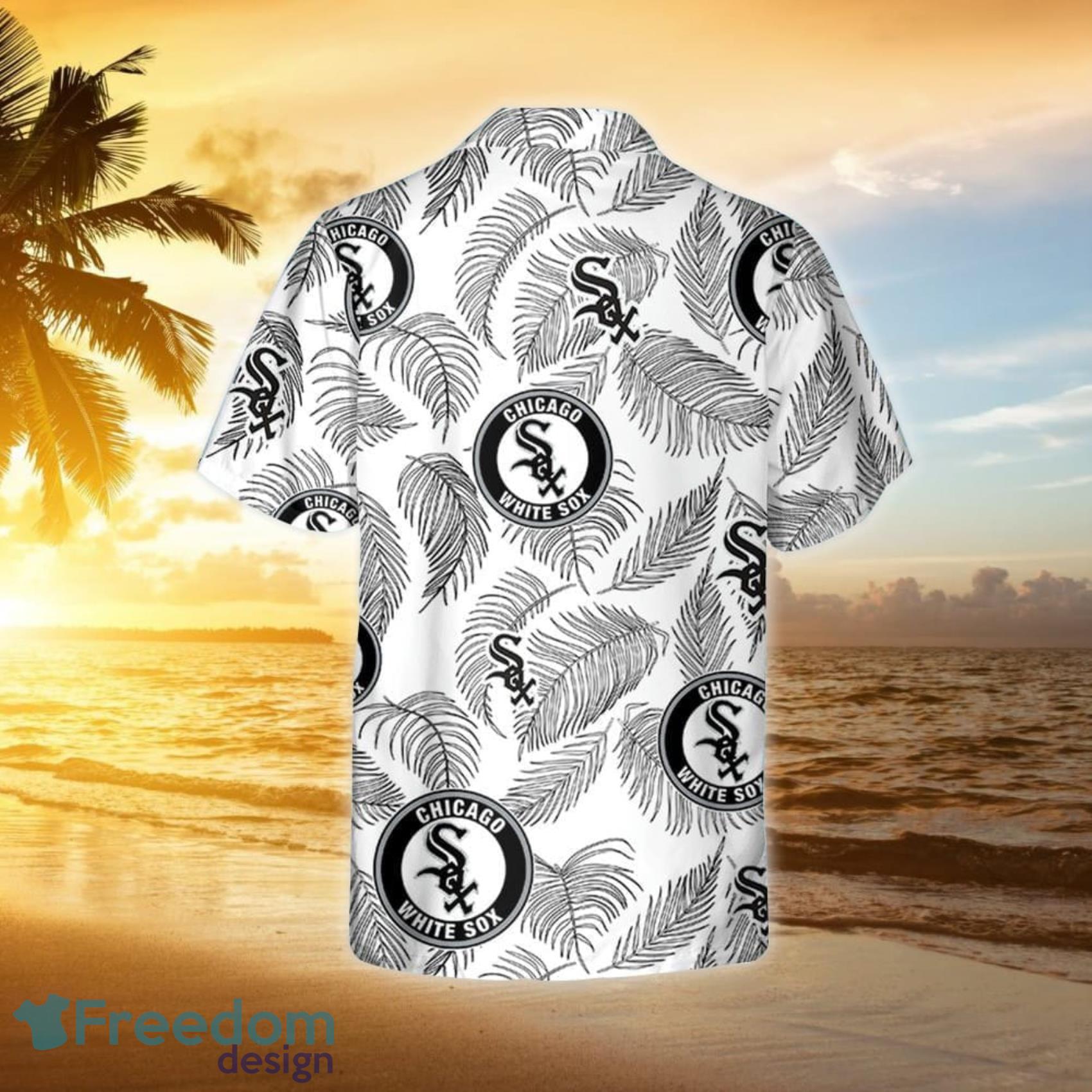 Chicago White Sox Palm Tree Pattern Hawaiian Shirt For Men And