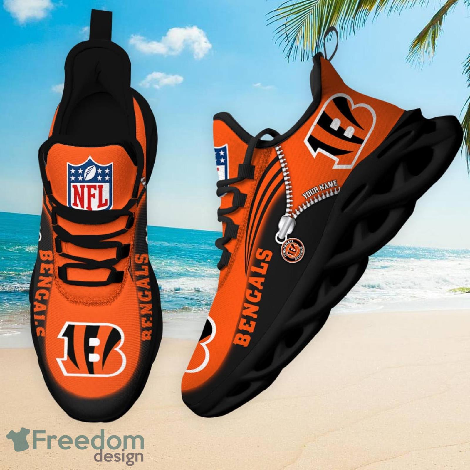 Cincinnati Bengals Max Soul Sneakers Shoes For Mens Women