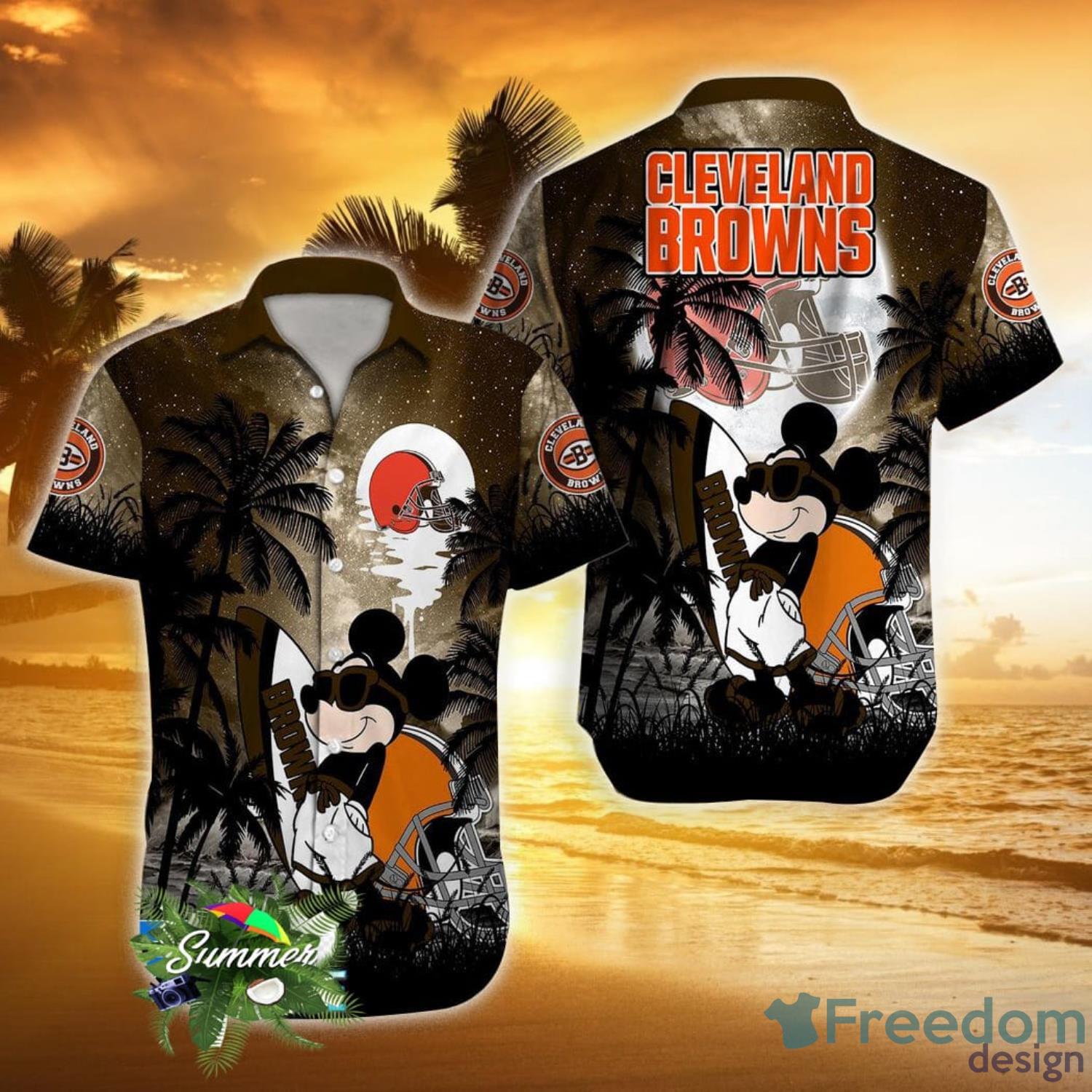 Cleveland Browns NFL Custom Name Hawaiian Shirt For Men And Women Gift For  Fans - Freedomdesign