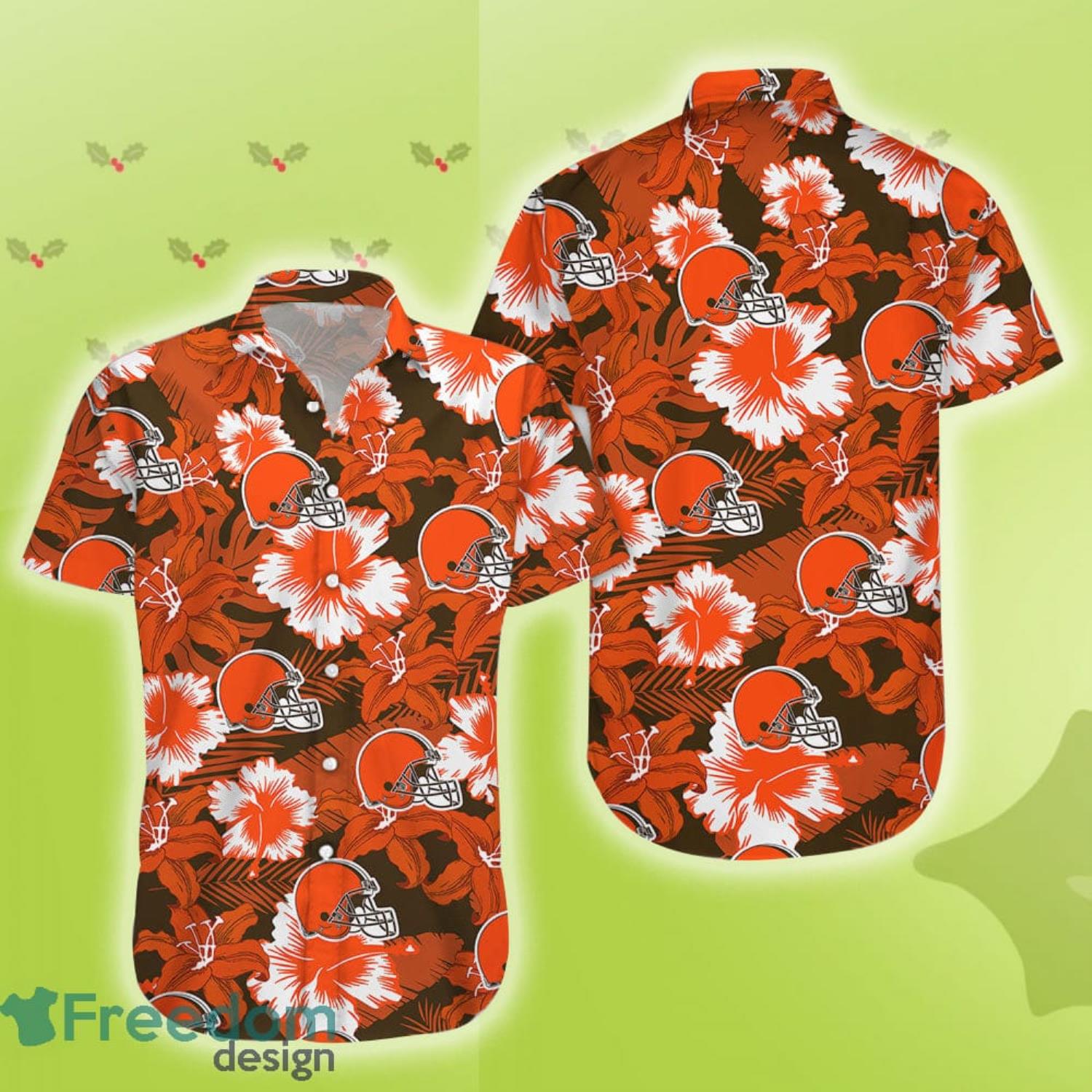 Cleveland Browns NFL Custom Name Hawaiian Shirt For Men And Women Special  Gift For Real Fans - Freedomdesign