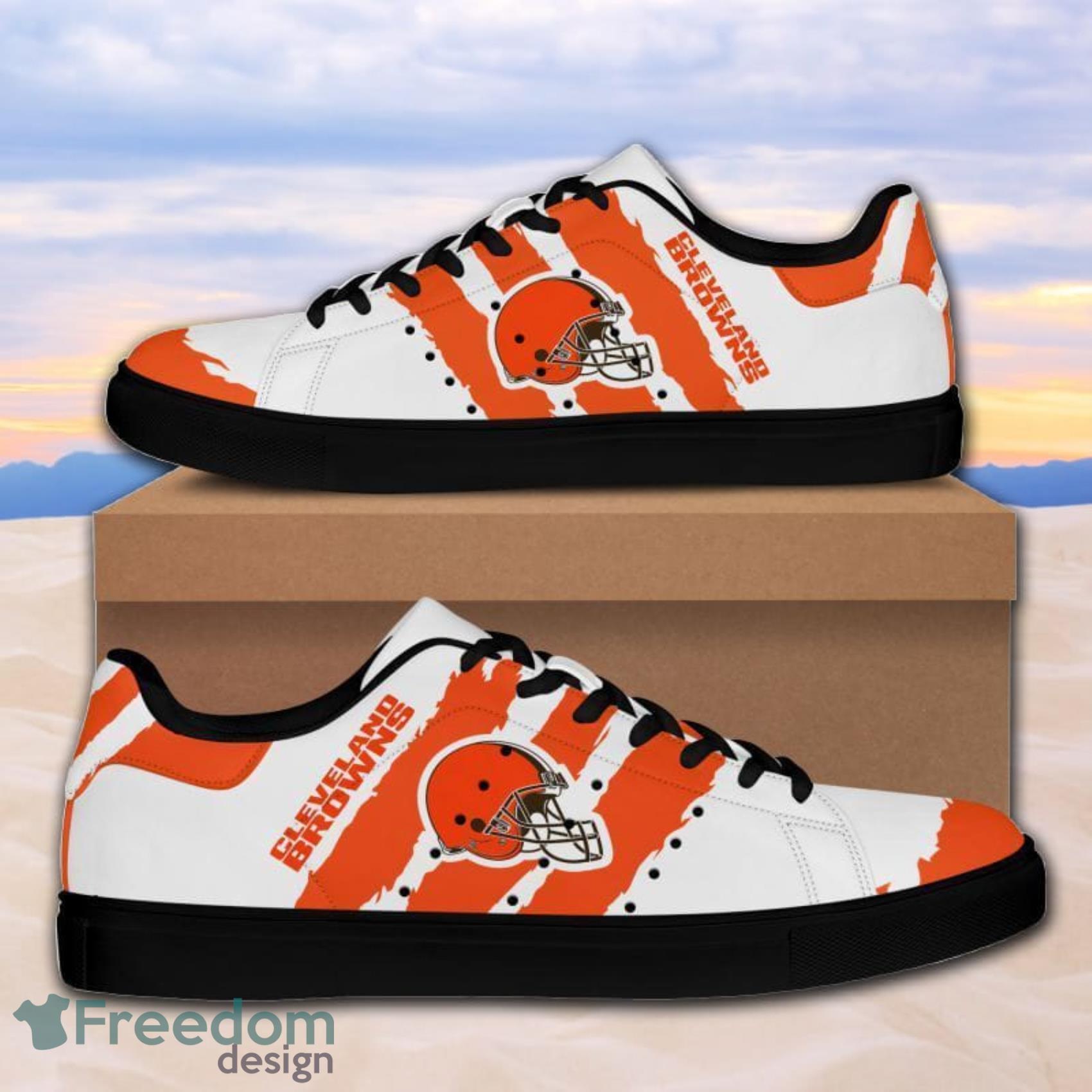 Cleveland Browns NFL Low Top Skate Shoes For Men And Women