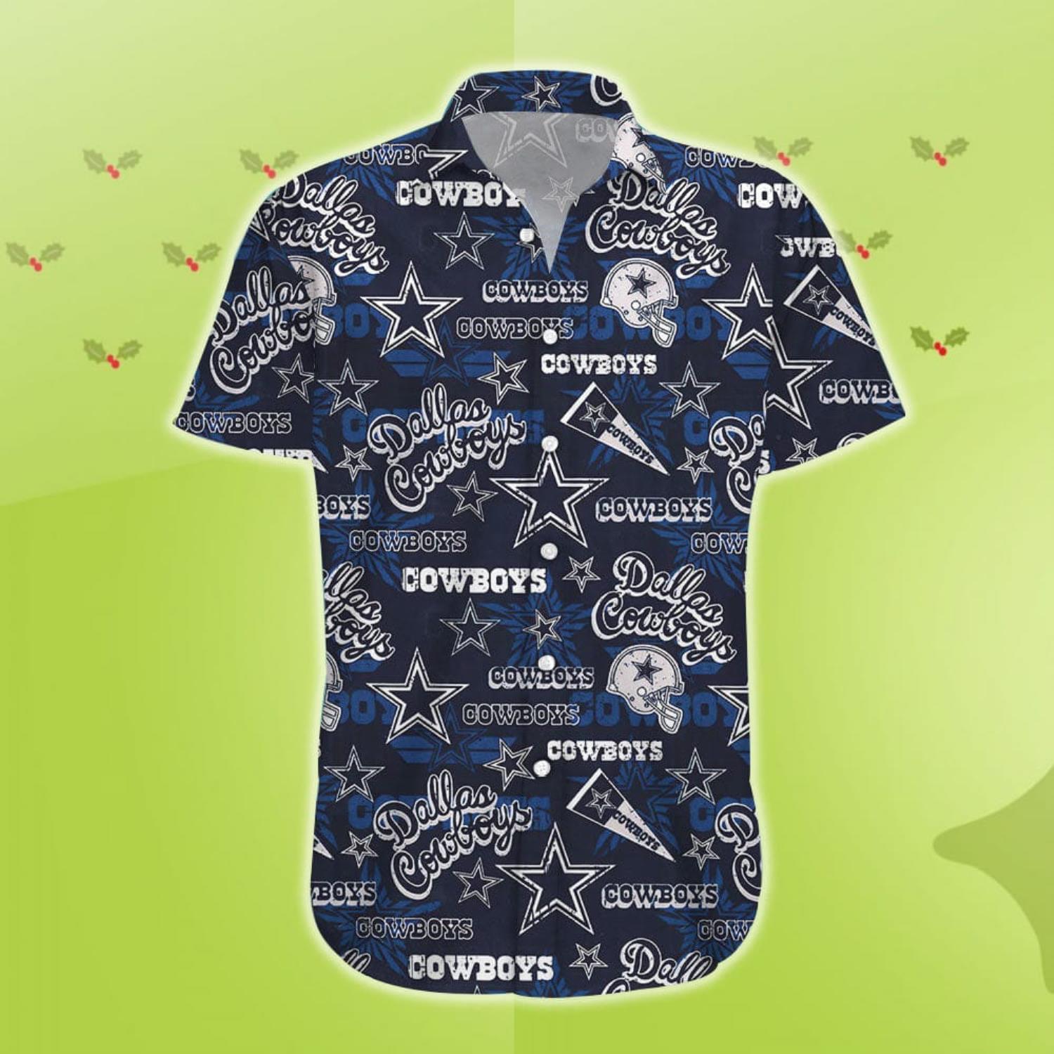 Dallas Cowboys Hawaiian Shirt Summer Tropical Pattern Gift For