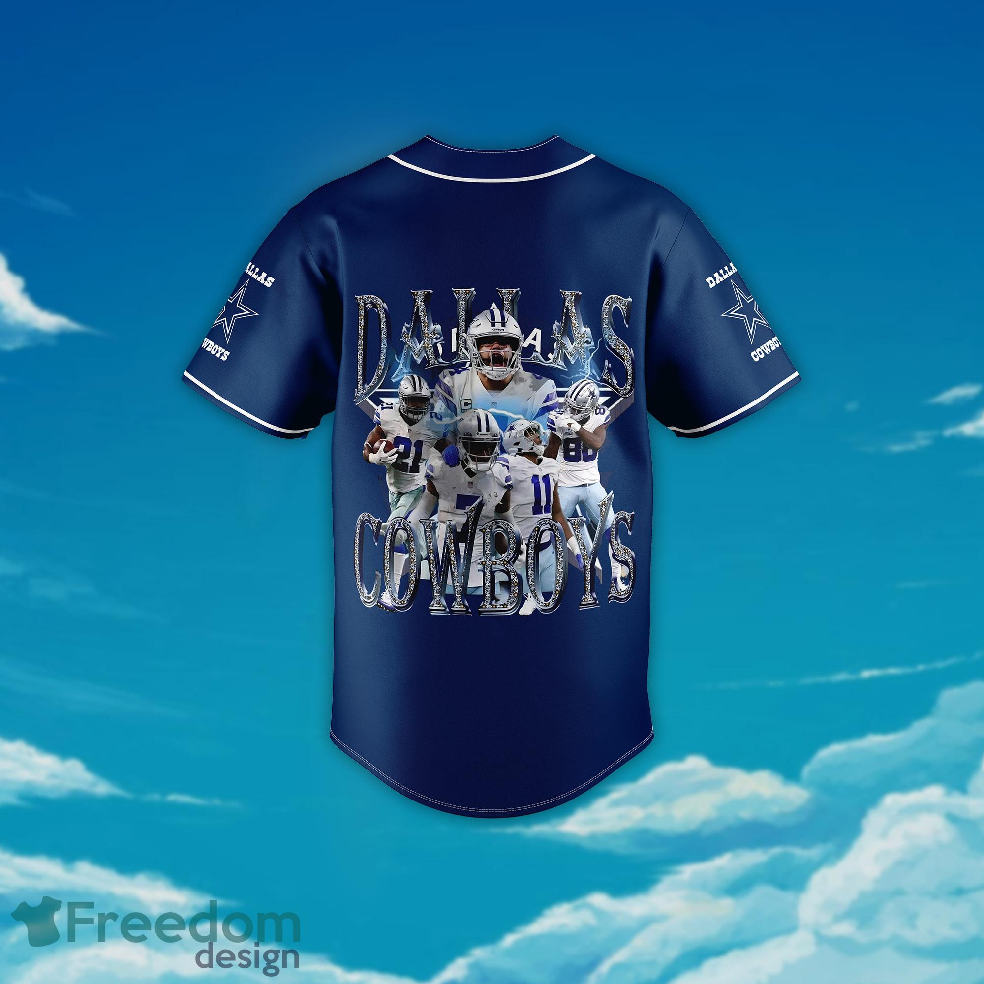 Dallas Cowboys Baseball Jersey Shirt NFL Fan Gifts Design 2 Custom Name For  Men And Women - Freedomdesign