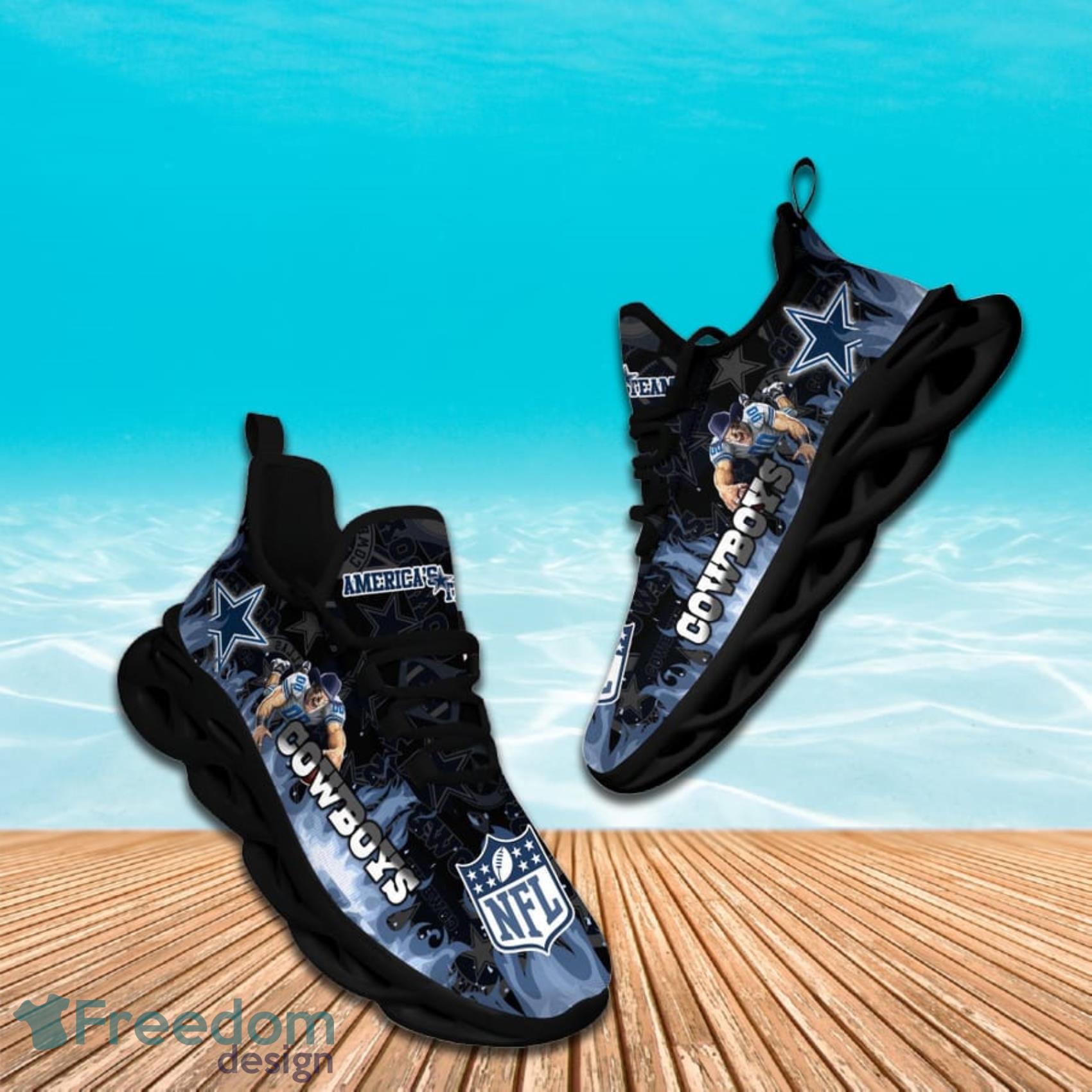 Dallas Cowboys NFL Unique Sneaker Max Soul Shoes - Freedomdesign