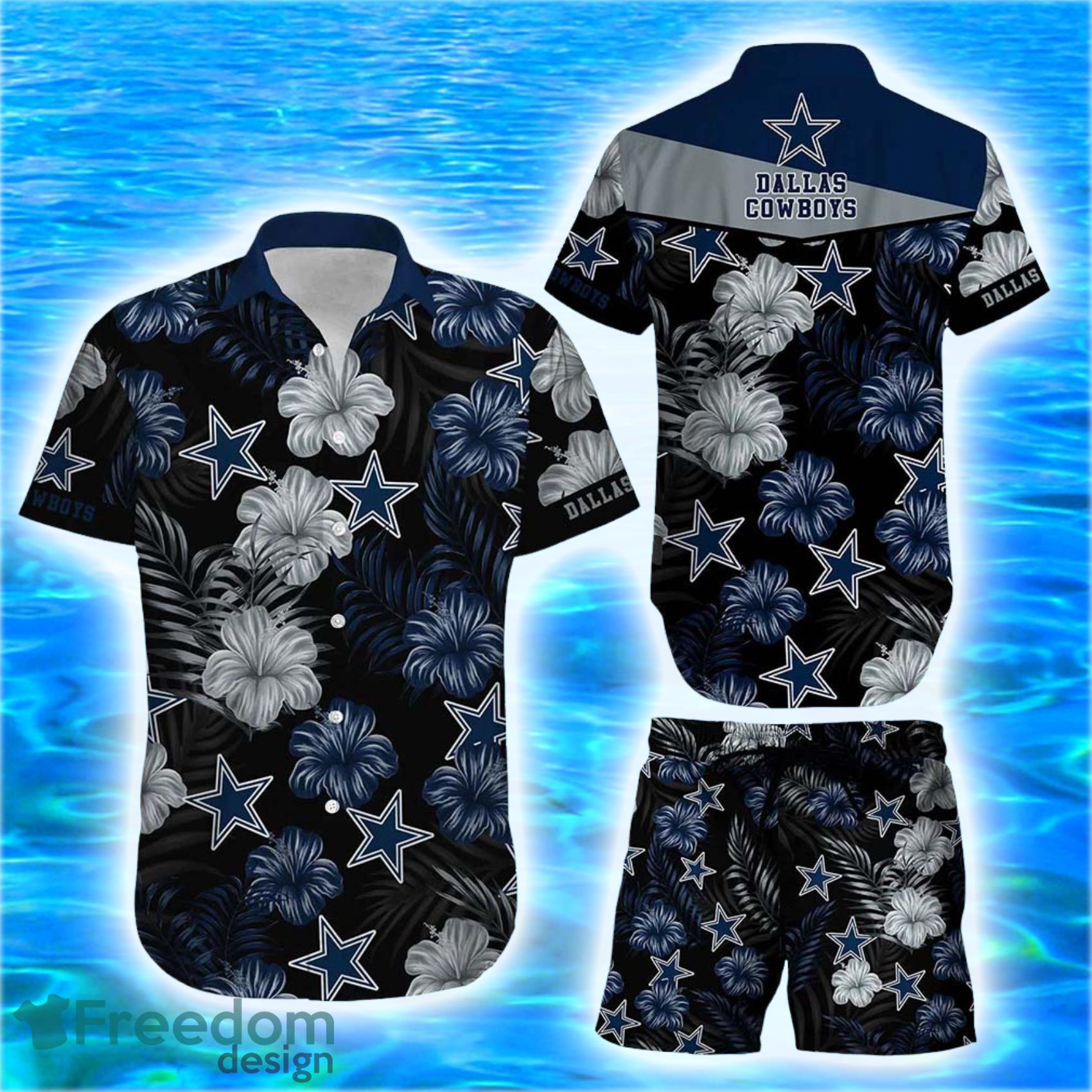 Dallas Cowboys NFL Tropical Style AOP Print Hawaiian Shirt And Short Gift  For Fans - YesItCustom