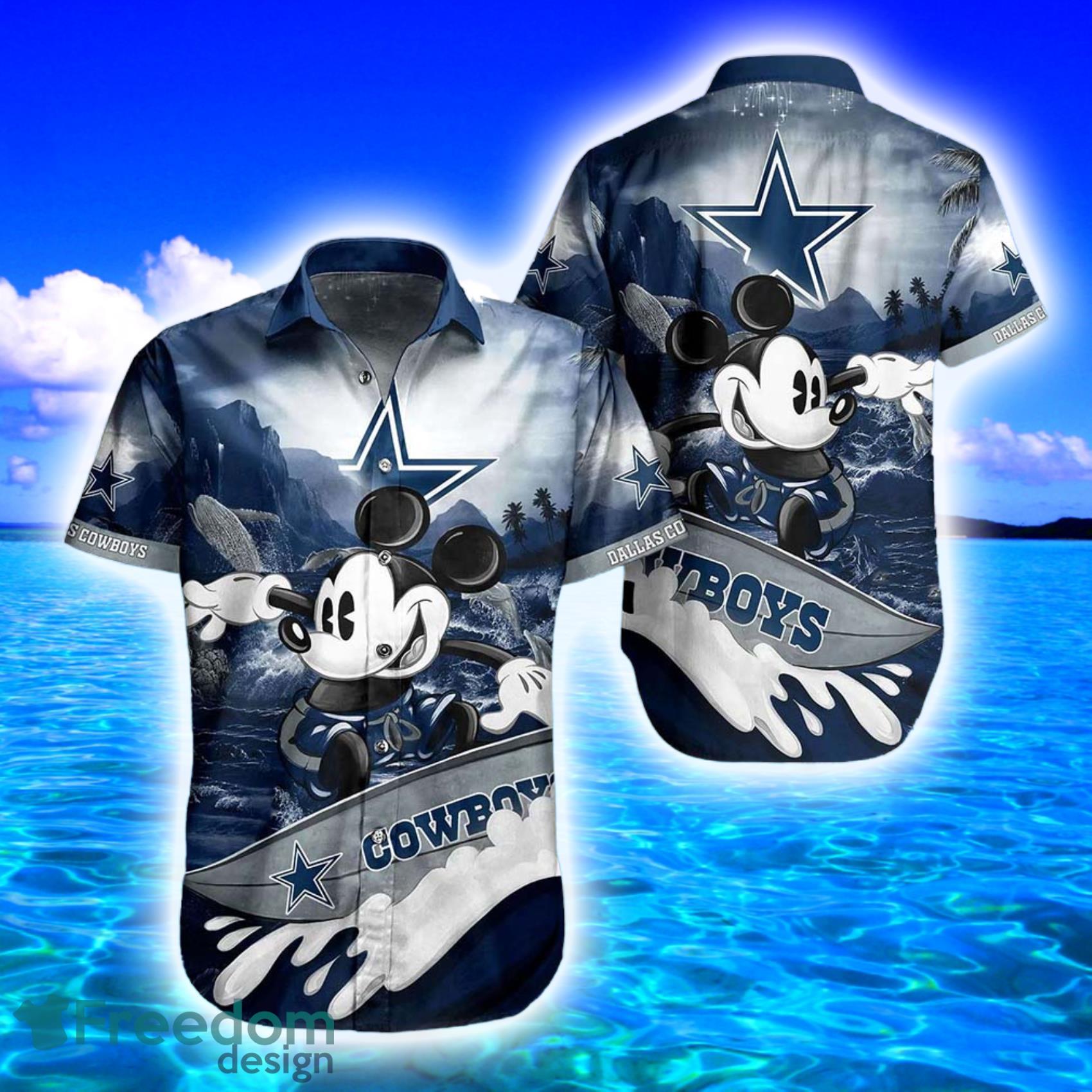 Dallas Cowboys NFL Hawaiian Shirt And Short Mickey Graphic