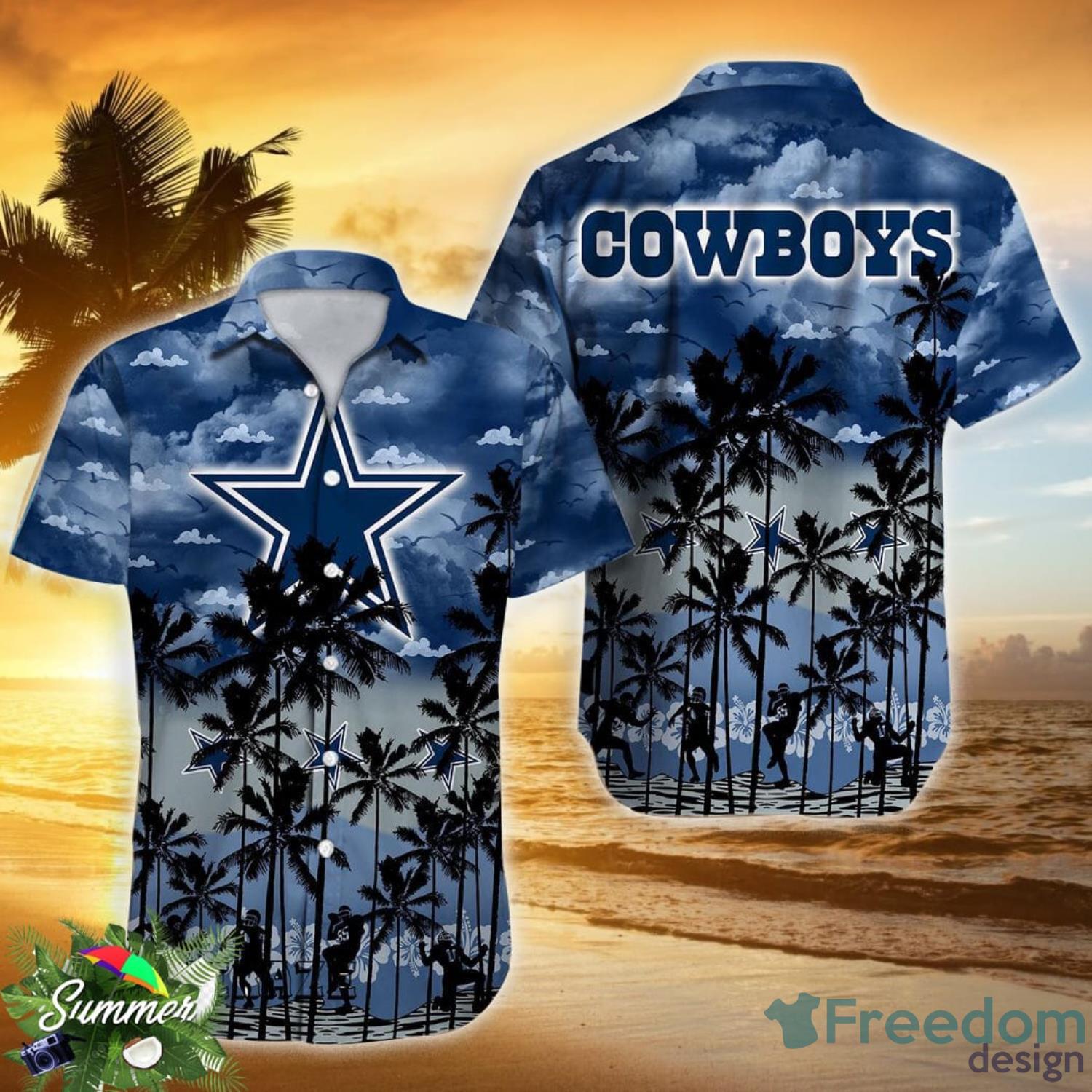 Mickey And Floral Dallas Cowboys NFL Summer Hawaiian Shirt