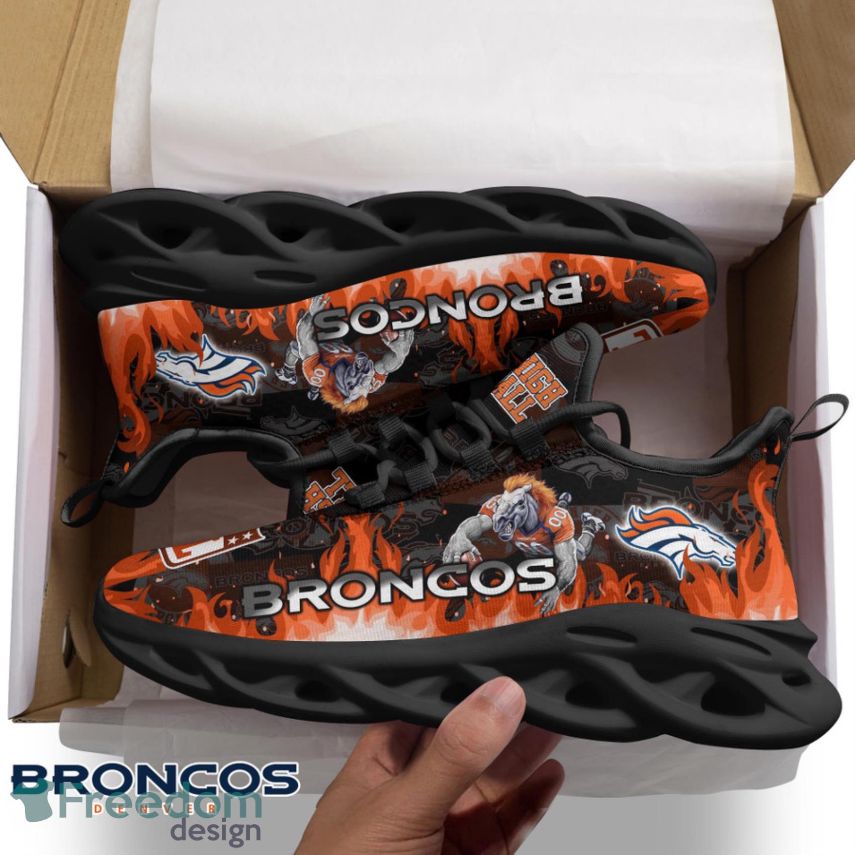 Denver Broncos NFL Max Soul Shoes Trending Men And Women For Fans -  Freedomdesign