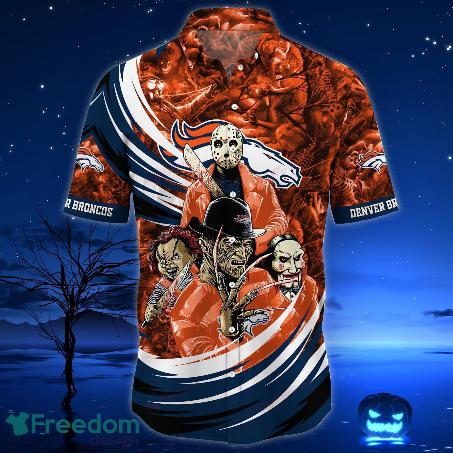 New York Jets NFL Horror Movies Character Hawaiian Shirt And Shorts  Halloween Gifts - Freedomdesign