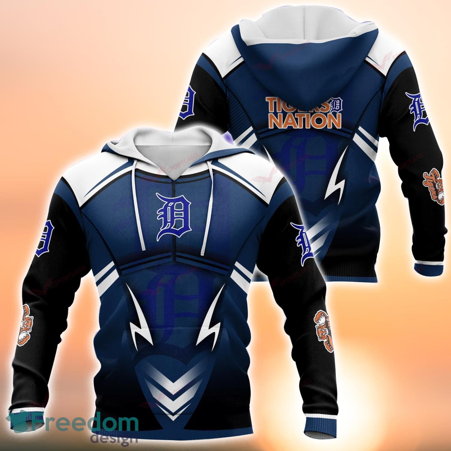 Detroit Tigers 3D Hoodie Zip Hoodie, MLB 3D All Over Print Hoodie Zip Hoodie  - T-shirts Low Price