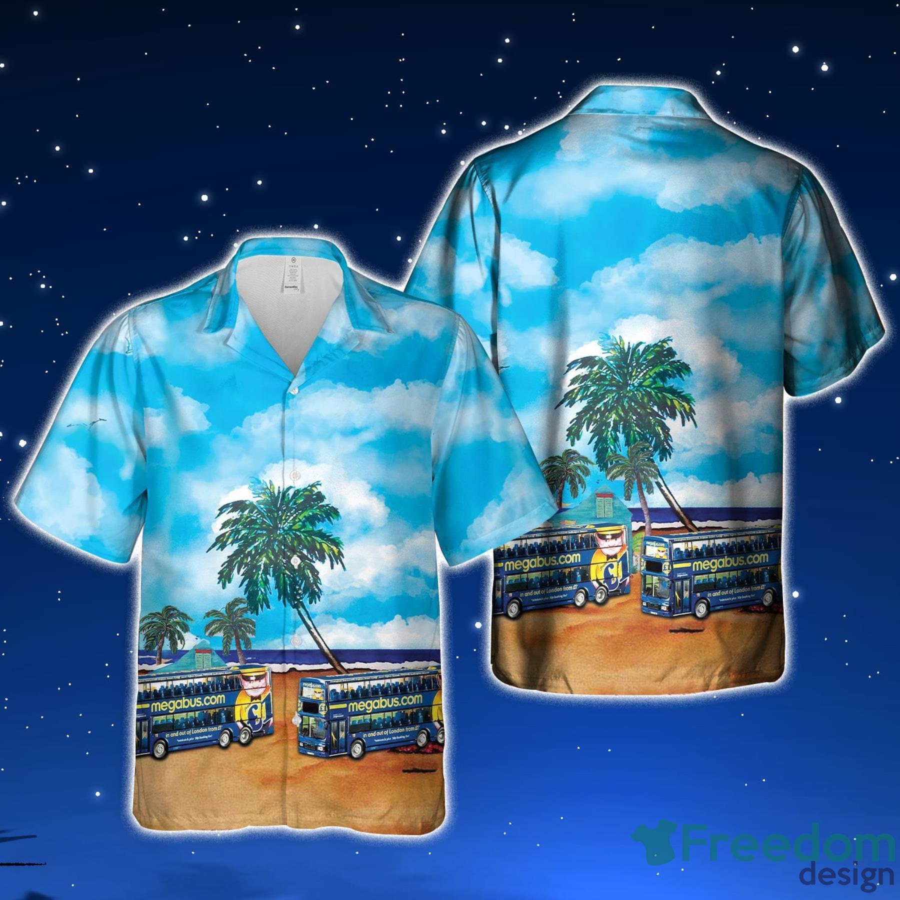 Detroit Lions Vintage Coconut Tree Aloha Hawaiian Shirt