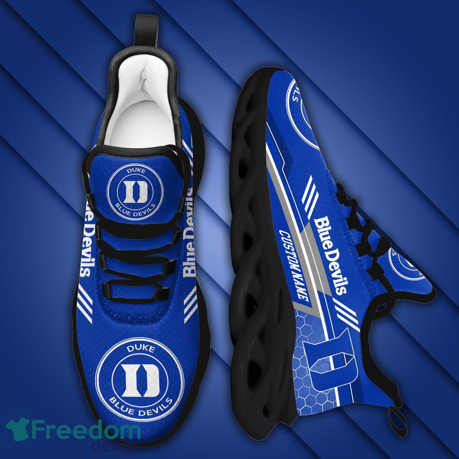 Duke Blue Devils Custom Name Air Jordan 11 Shoes Sneakers Mens