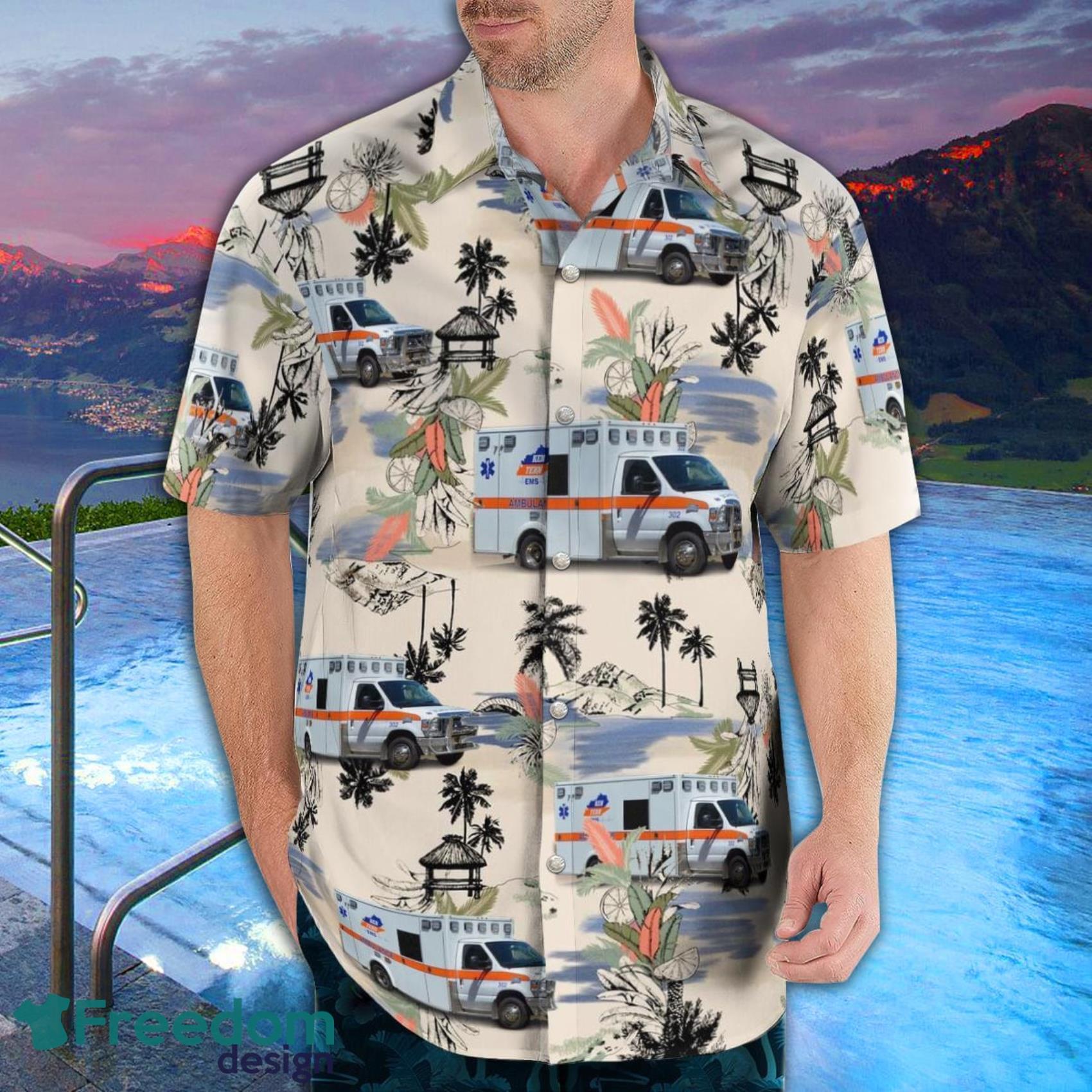 Fulton, Kentucky, KenTenn EMS Tropical Style Hawaiian Shirt And Short Product Photo 3 Fulton, Kentucky, KenTenn EMS Tropical Style Hawaiian Shirt And Short Product Photo 3