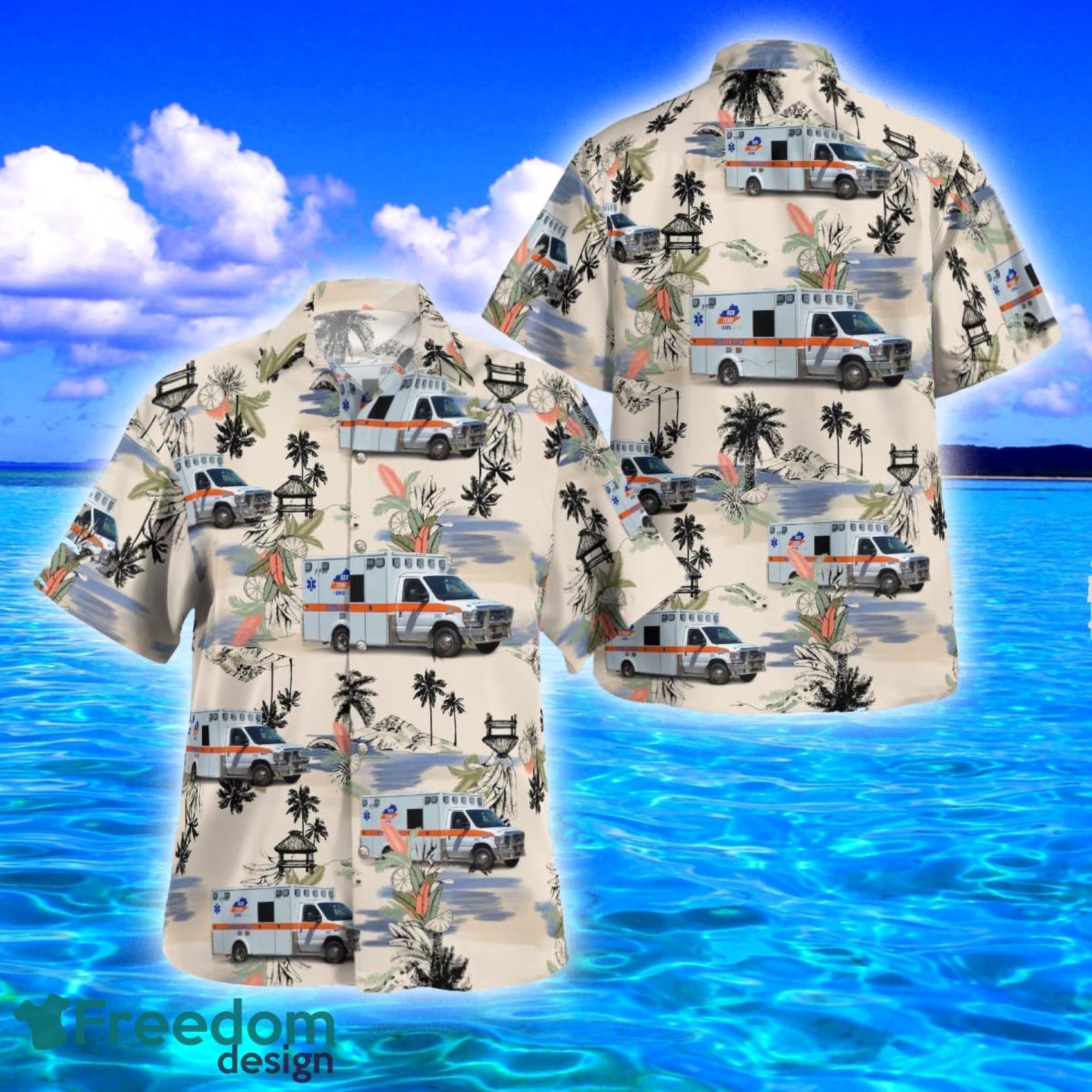 Fulton, Kentucky, KenTenn EMS Tropical Style Hawaiian Shirt And Short Product Photo 1 Fulton, Kentucky, KenTenn EMS Tropical Style Hawaiian Shirt And Short Product Photo 1