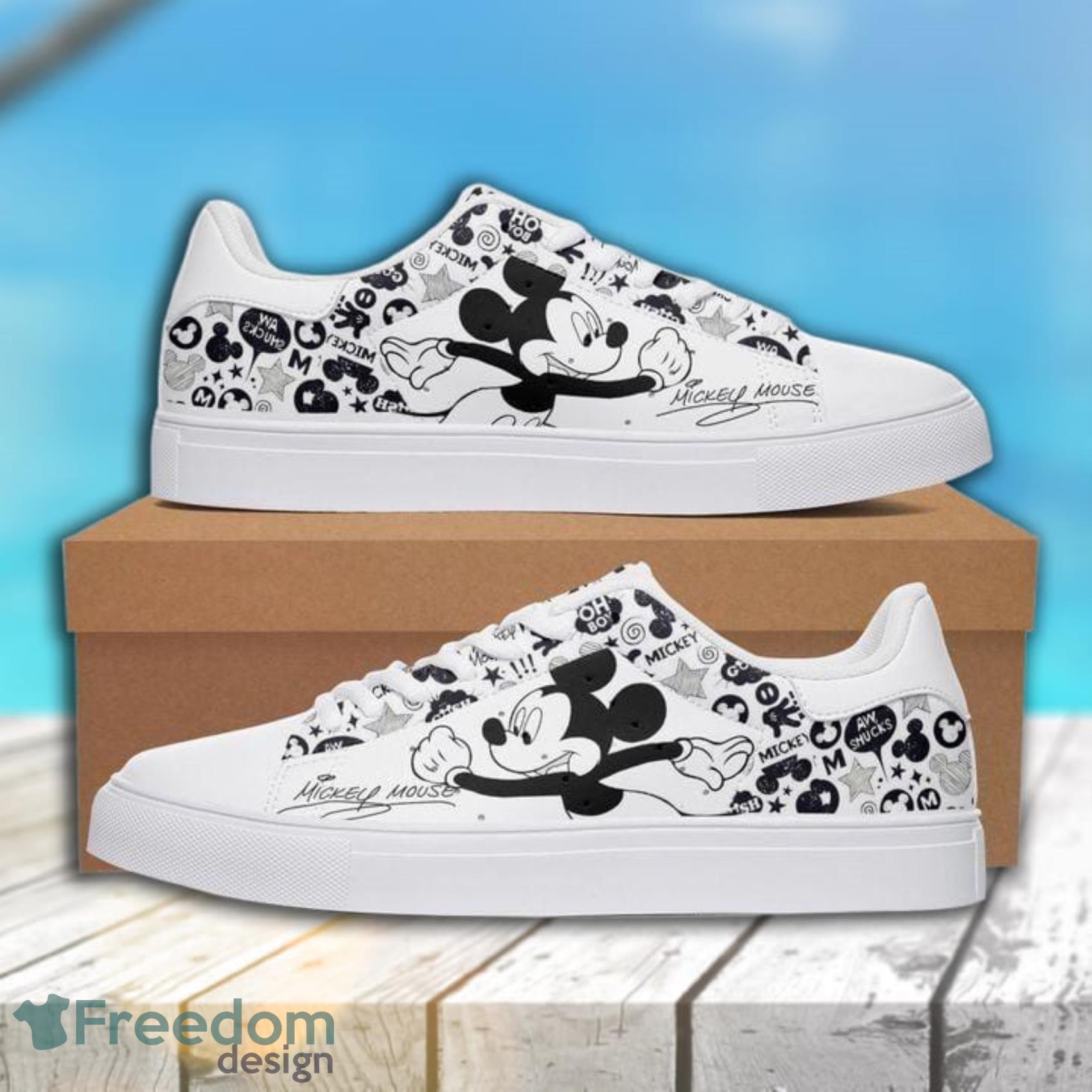 Funny Mickey Mouse Comics Disney Cartoon 107 AOP Low Top Skate Shoes For Men And Women Product Photo 1 Funny Mickey Mouse Comics Disney Cartoon 107 AOP Low Top Skate Shoes For Men And Women Product Photo 1