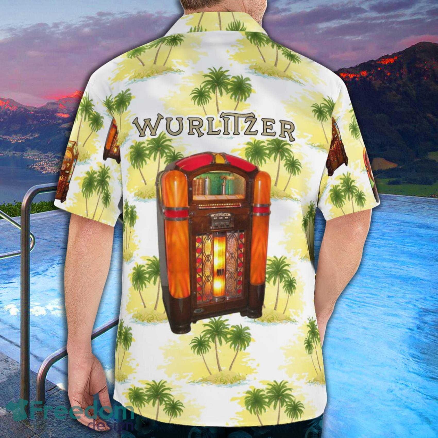 Golden Age Wurlitzer Jukeboxes Tropical Style Hawaiian Shirt And Short Product Photo 4 Golden Age Wurlitzer Jukeboxes Tropical Style Hawaiian Shirt And Short Product Photo 4