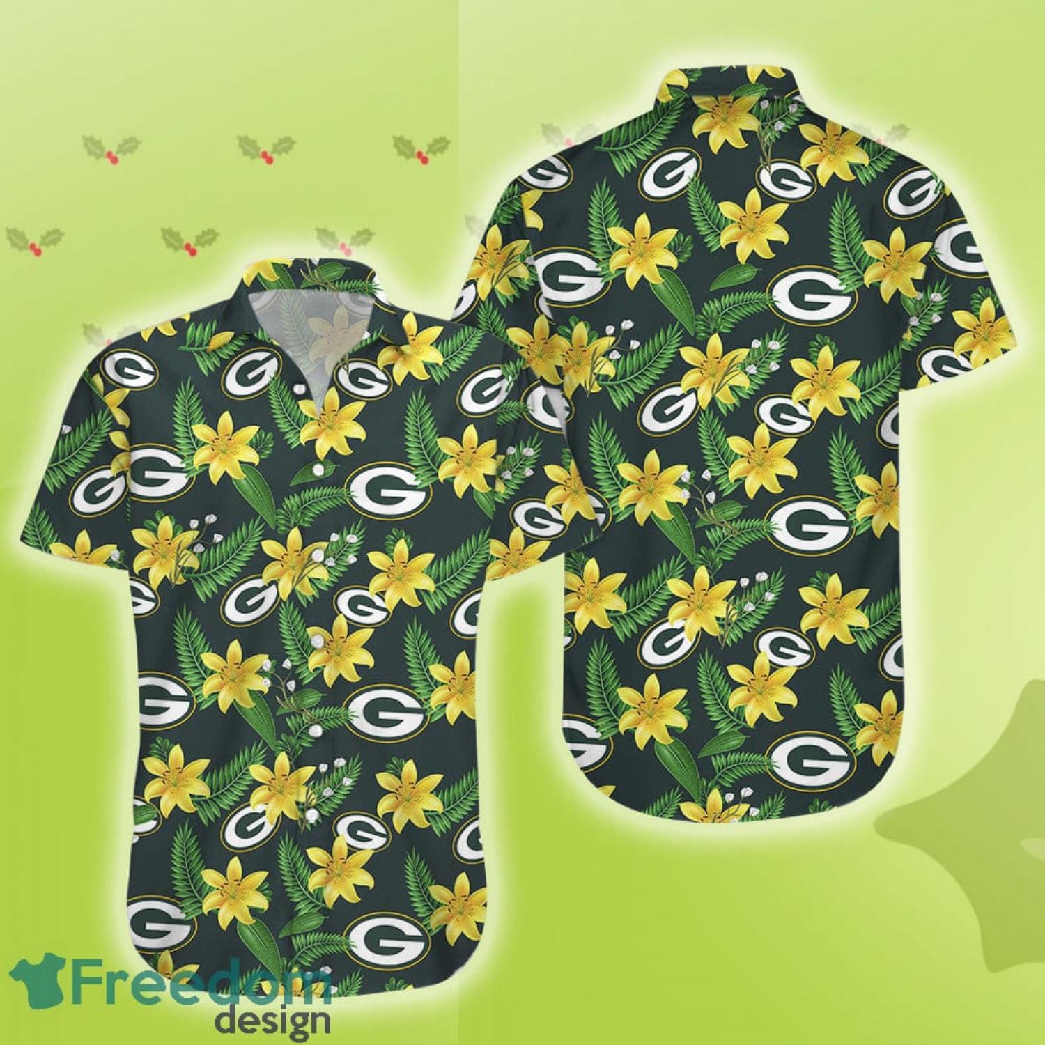 Green Bay Packers Floral Hawaiian Shirt Best Summer Gift For Fans - Shibtee  Clothing