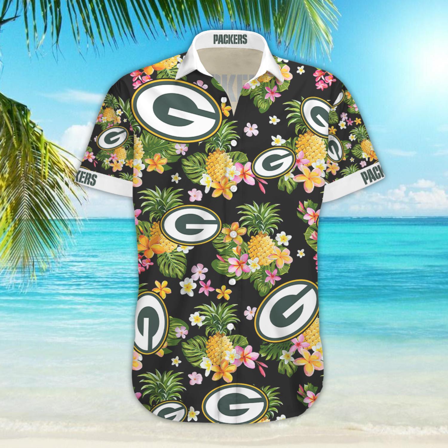 Green Bay Packers Nfl Pineapple Hawaiian Shirt For Fans - Freedomdesign