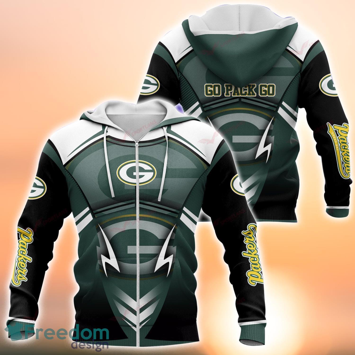 Green Bay Packers Star Wars 3D Hoodie Zip Hoodie - Freedomdesign