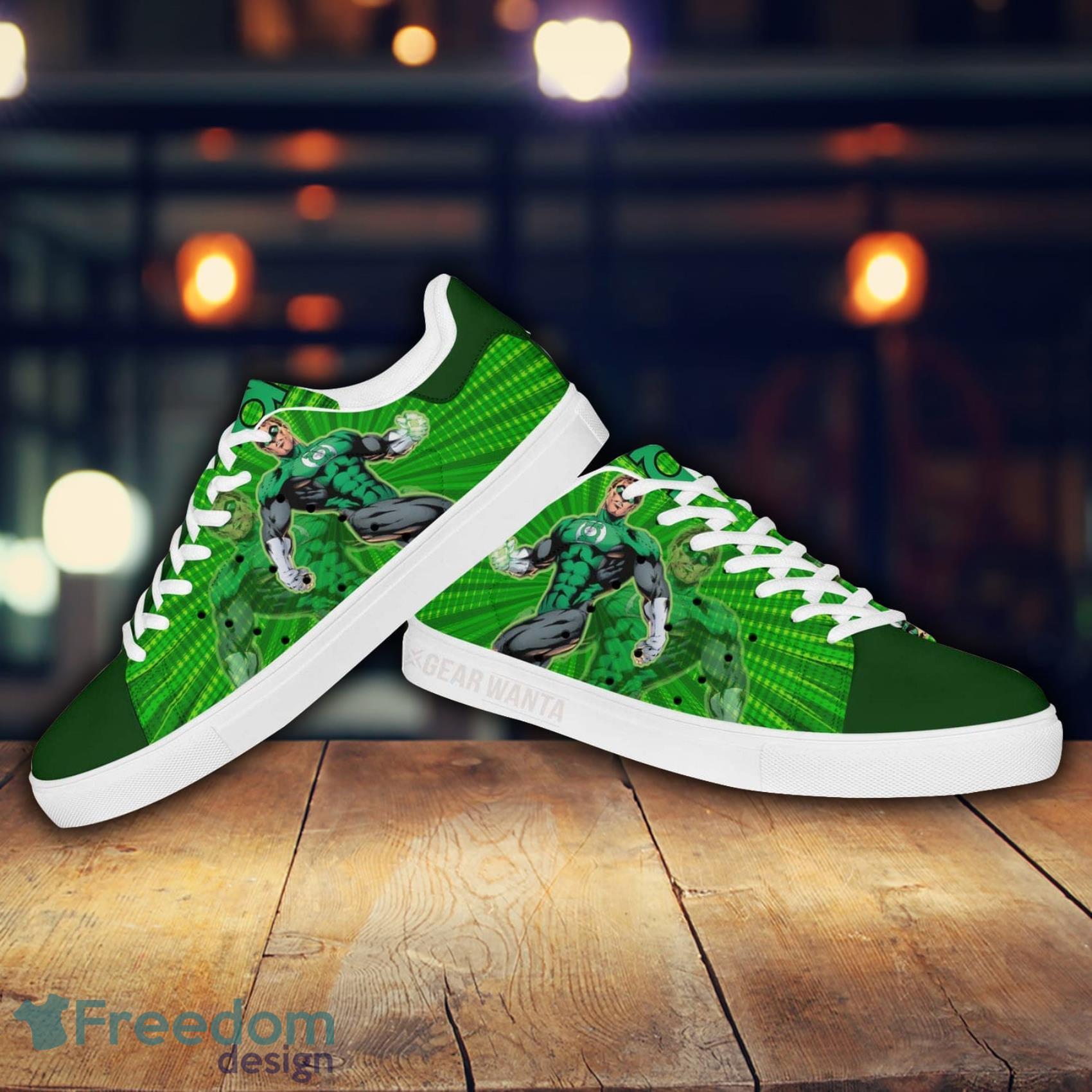 Green Lanturn Super Heroes Cartoon Lovely Cute Skate Shoes Gift For Men And Women Product Photo 2 Green Lanturn Super Heroes Cartoon Lovely Cute Skate Shoes Gift For Men And Women Product Photo 2
