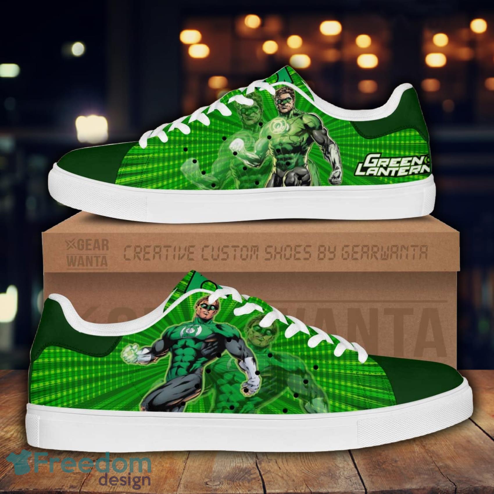 Green Lanturn Super Heroes Cartoon Lovely Cute Skate Shoes Gift For Men And Women Product Photo 1 Green Lanturn Super Heroes Cartoon Lovely Cute Skate Shoes Gift For Men And Women Product Photo 1