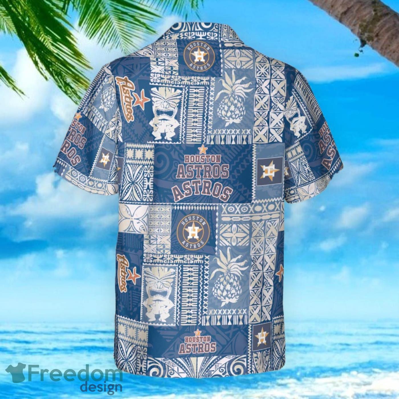 MLB Logo Houston Astros Aloha Summer Hawaiian Shirt For Men And Women -  Freedomdesign