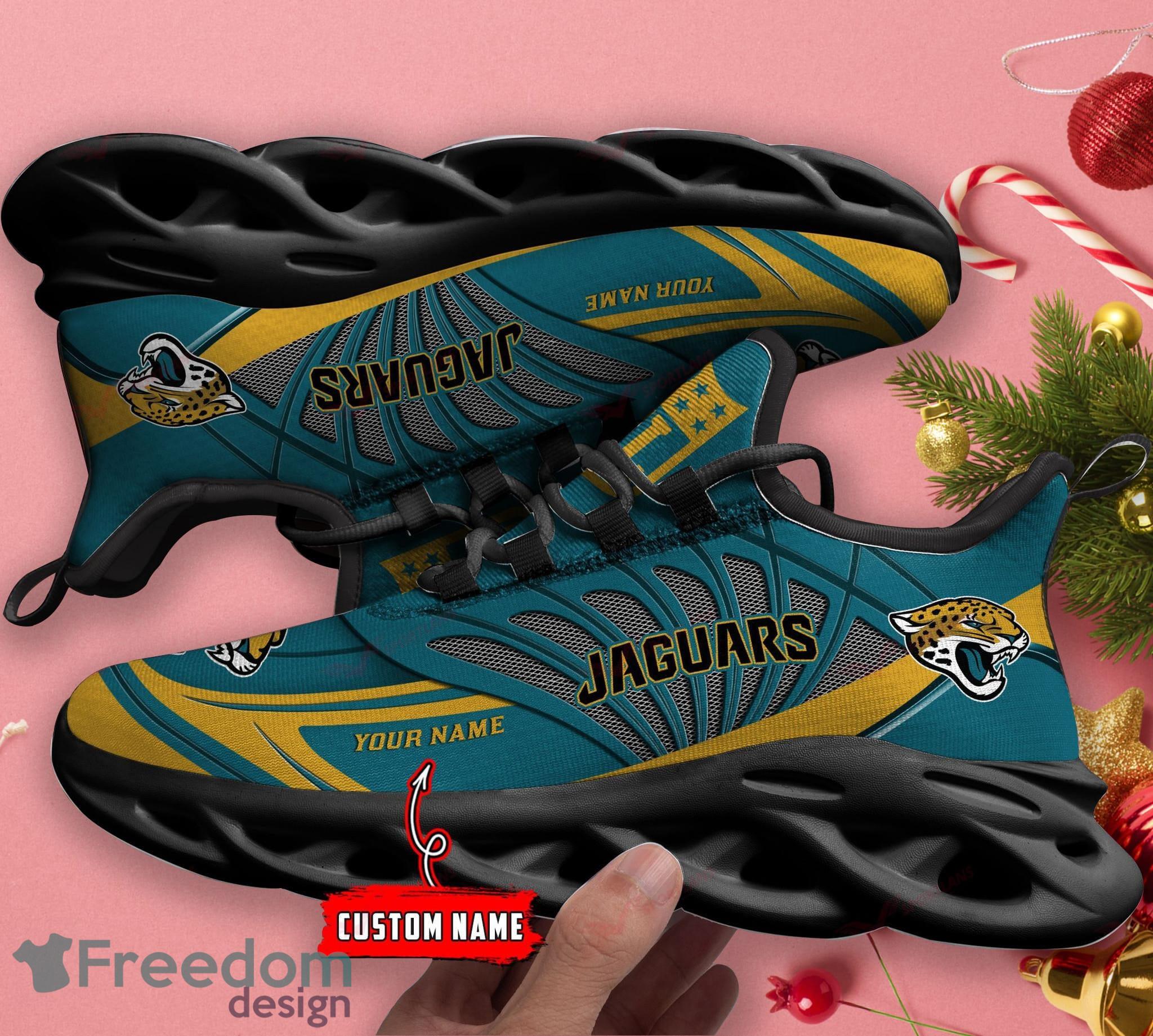 Jacksonville Jaguars NFL Flag American Running Sneaker Custom Name Max Soul  Shoes - YesItCustom