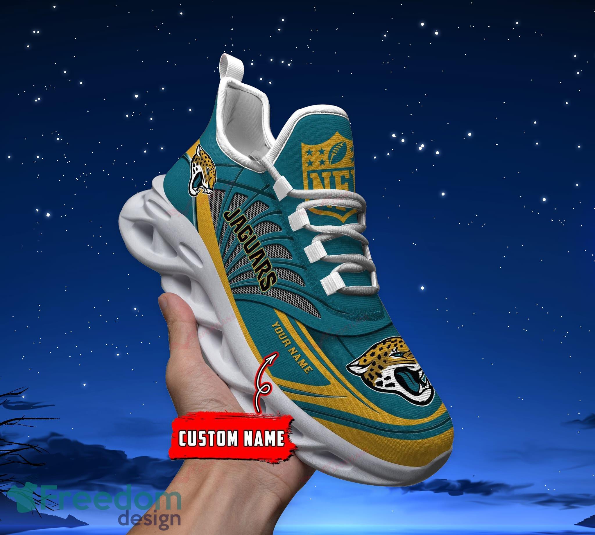 Jacksonville Jaguars Custom Name Men And Women Max Soul Shoes