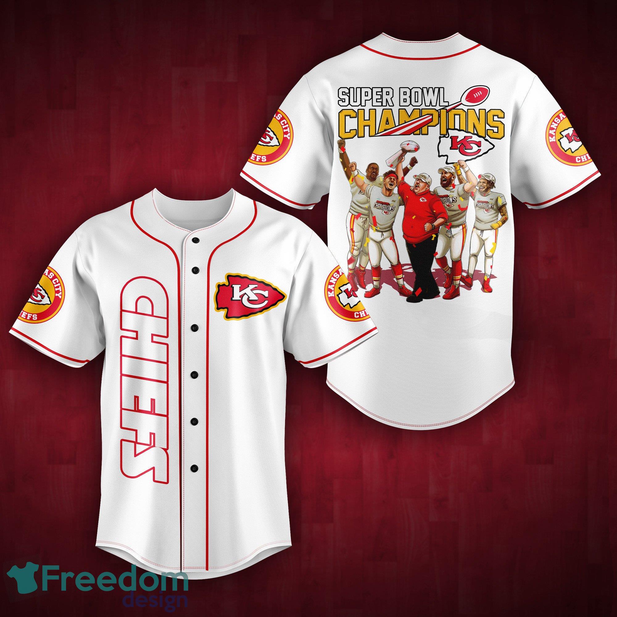 Kansas City Chiefs Super Bowl Champions Red Baseball Jersey Gift For Sport  Fans - Freedomdesign