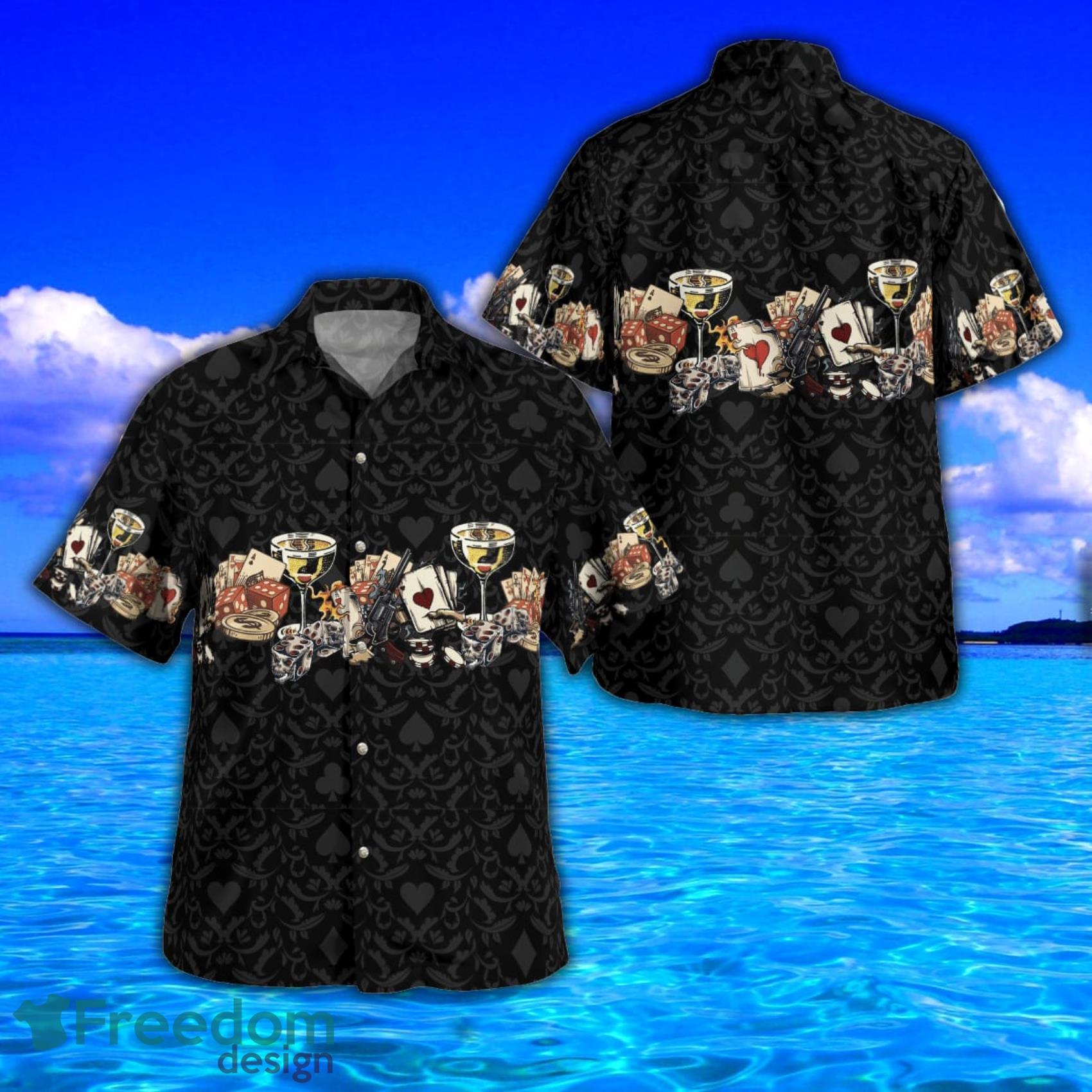 Detroit Lions Sugar Skull Black Blue Hawaiian Shirt And Shorts