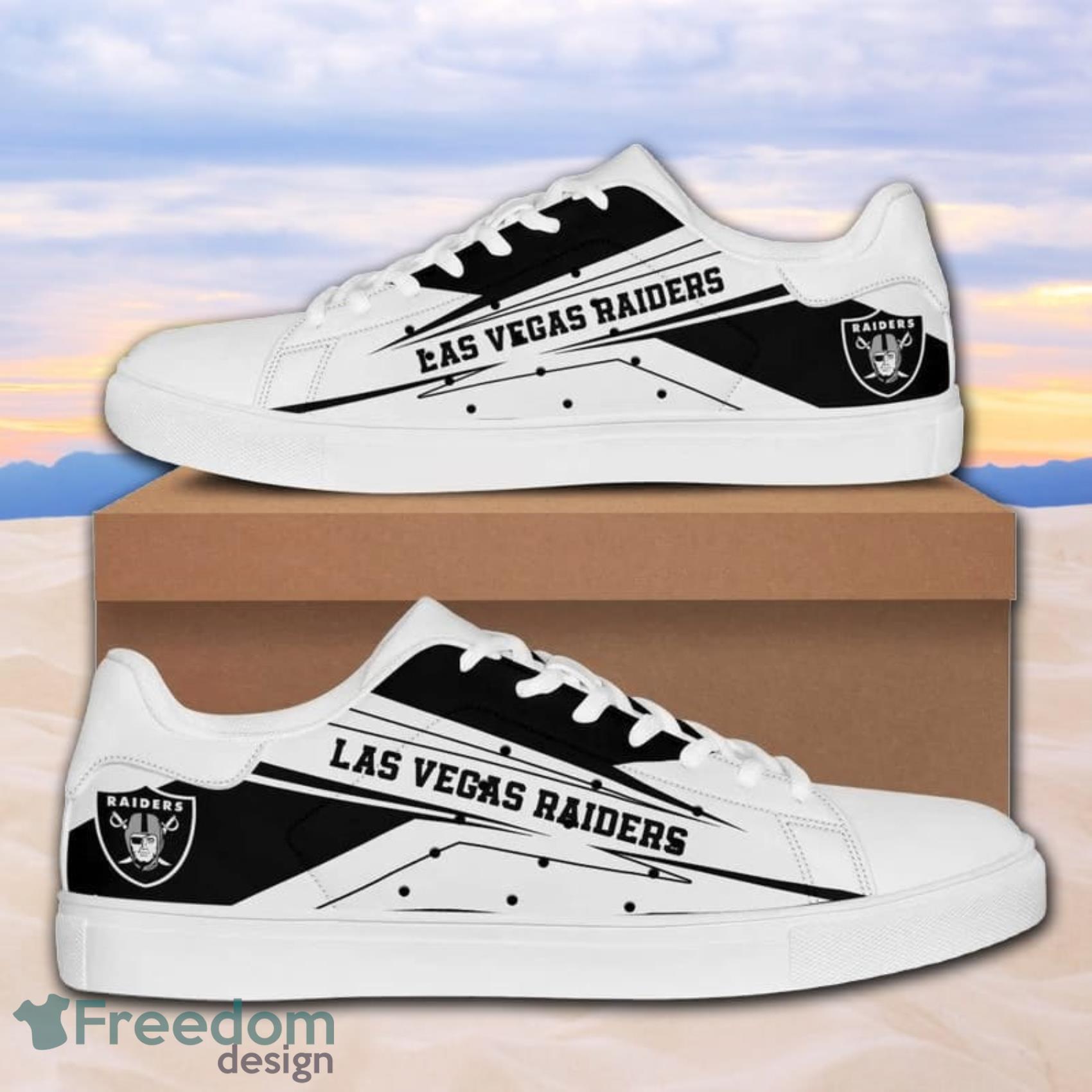 NFL Las Vegas Raiders White Black Stan Smith Shoes