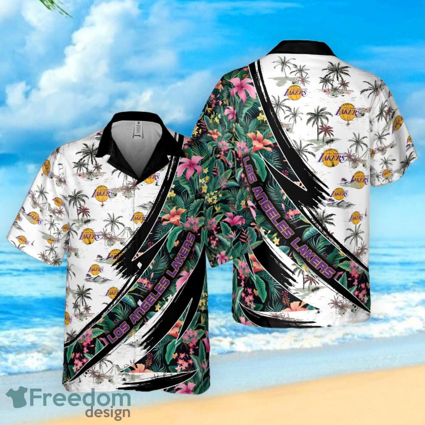 Los Angeles Lakers Vintage 3D Funny Hawaiian Shirt - Bring Your Ideas,  Thoughts And Imaginations Into Reality Today