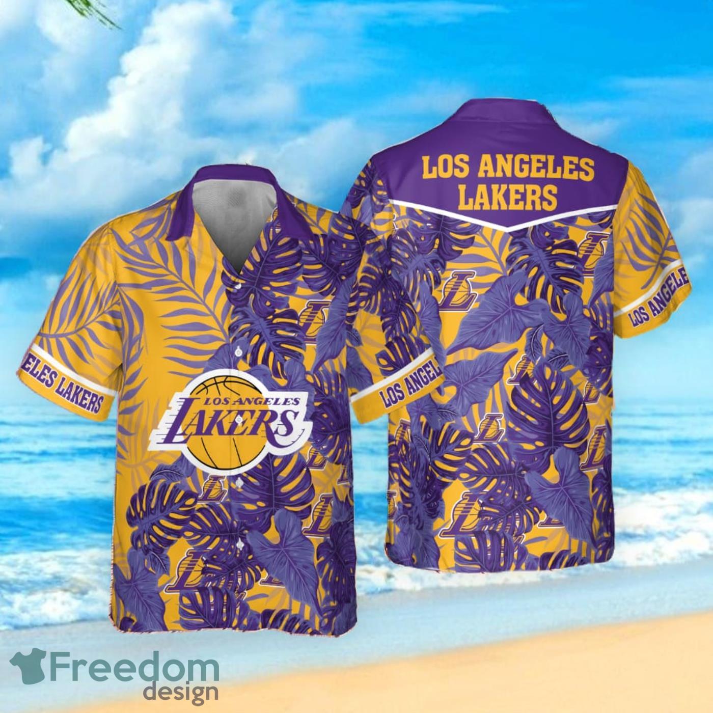 Los Angeles Lakers Summer With Baby Groot Basketball Association 2023  Summer Gift Aloha Hawaiian Shirt - Freedomdesign