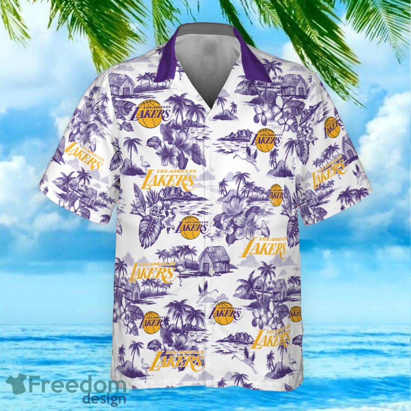 Los Angeles Lakers National National Basketball Association 2023 Polynesian  Pattern Hawaiian Shirt