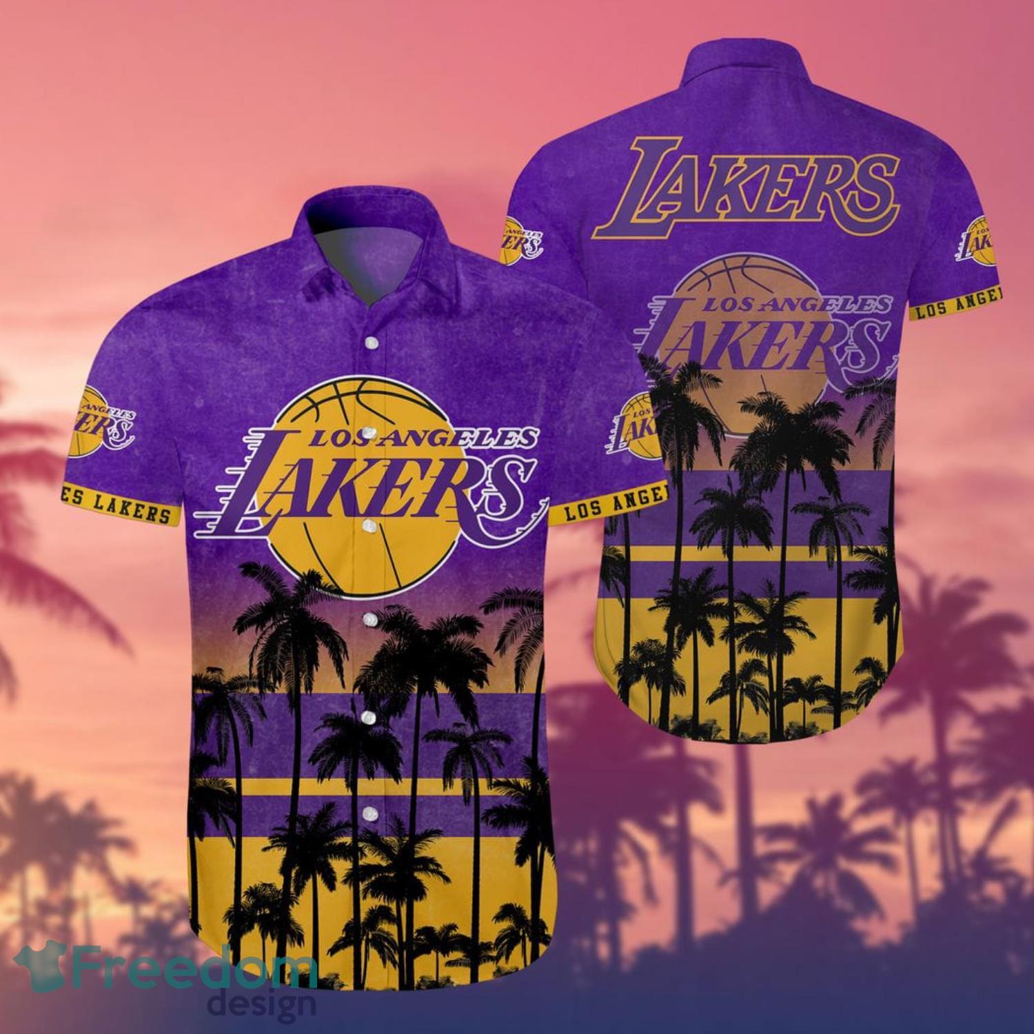 NBA Los Angeles Lakers Hawaiian Shirt Lakers Gift - T-shirts Low Price
