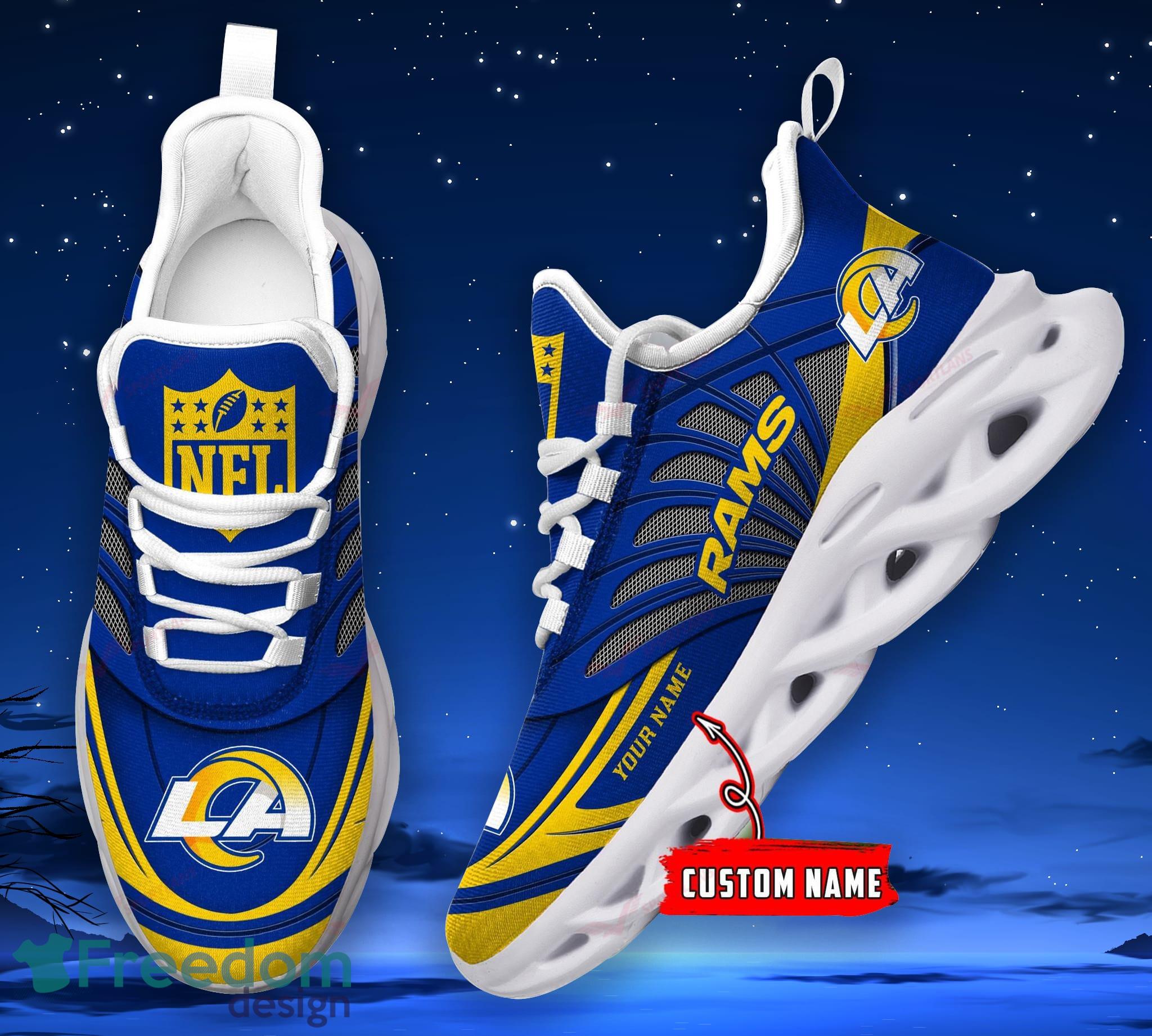 SALE] Los Angeles Rams NFL Personalized Max Soul Shoes - Luxury