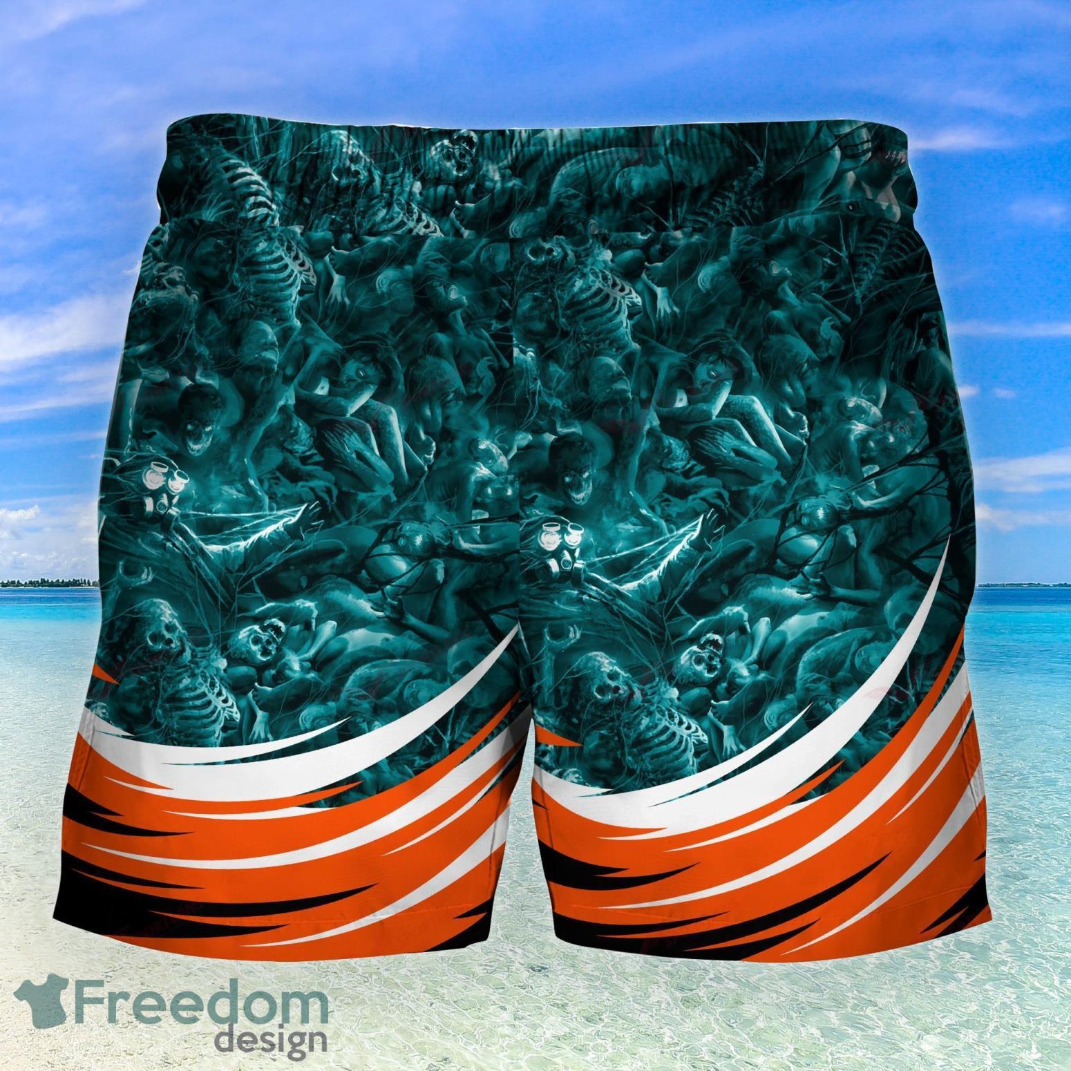 Miami Dolphins Zigzag Hawaiian Shorts Gift For Fans