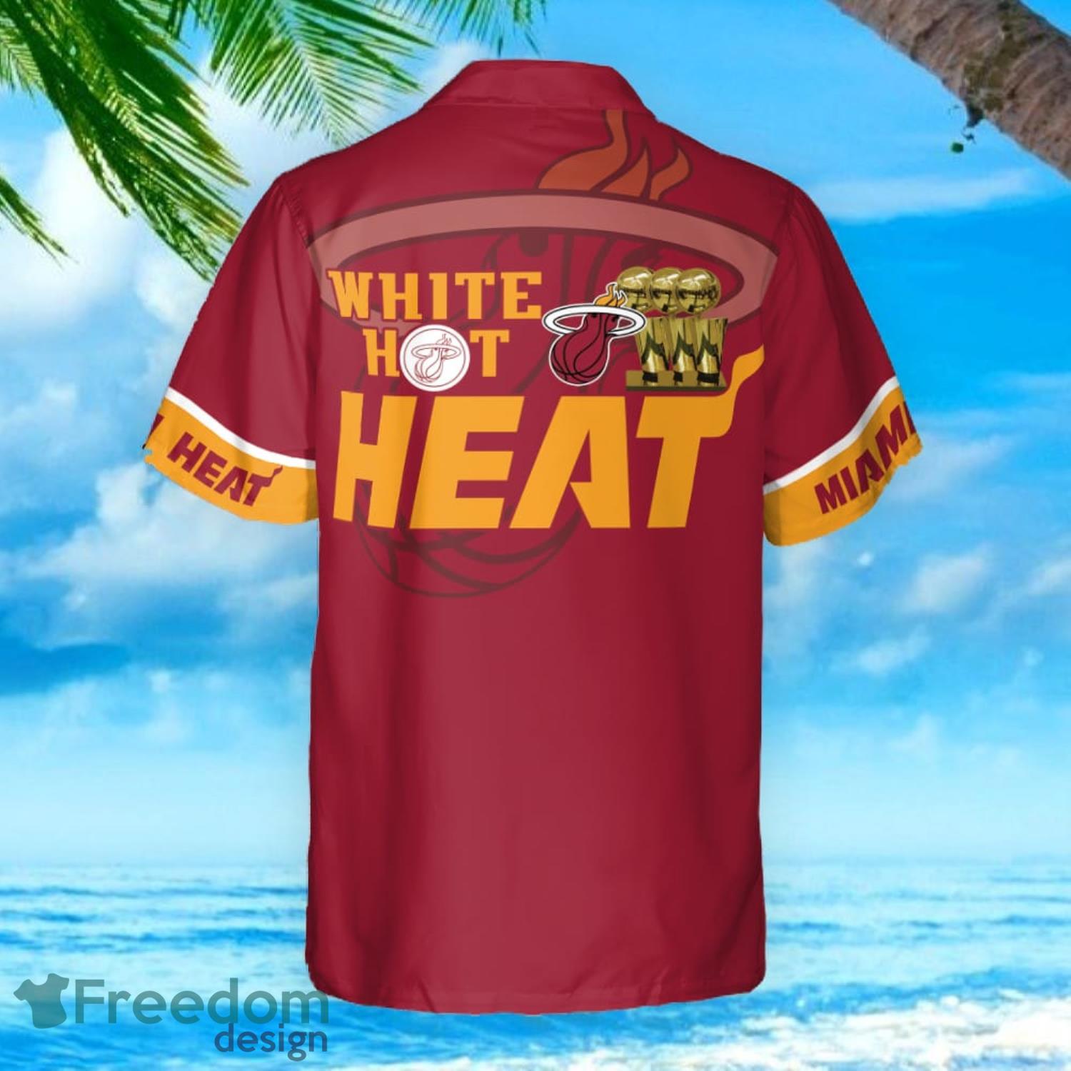 Custom Name And Number Miami Heat NBA Champions Short Sleeve 3D Hawaiian  Shirt Summer Gift