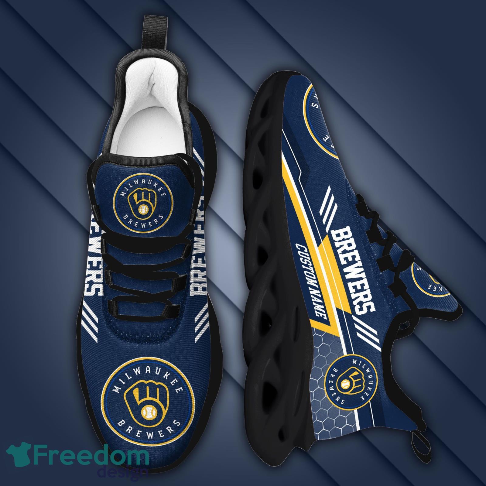 Milwaukee Brewers Max Soul Shoes Men And Women Running Sneakers -  Freedomdesign