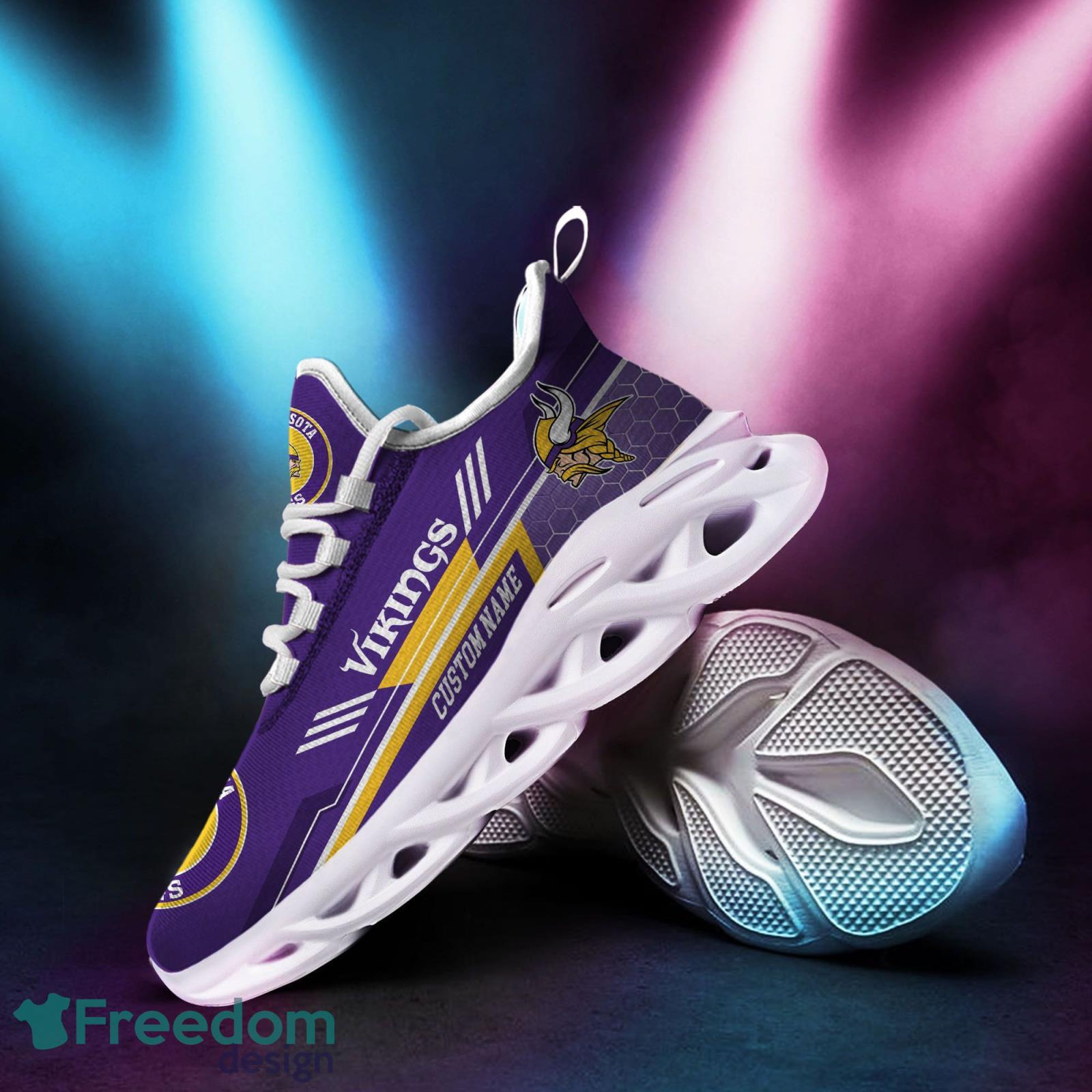 Minnesota Vikings NFL Team Luxury Brand Sneakers Custom Name Air