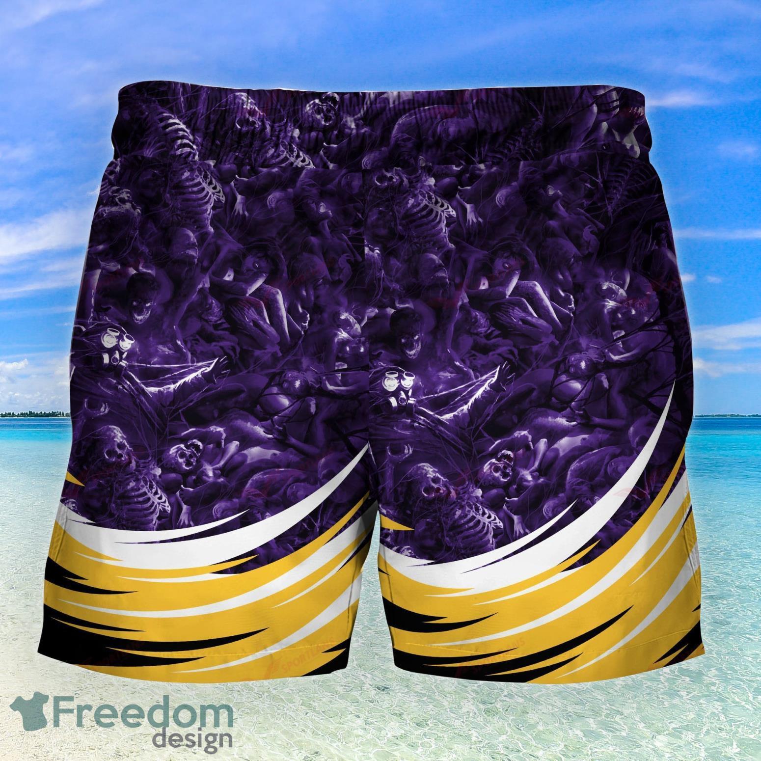 Minnesota Vikings NFL Horror Movies Character Hawaiian Shirt And Shorts  Halloween Gifts - Freedomdesign