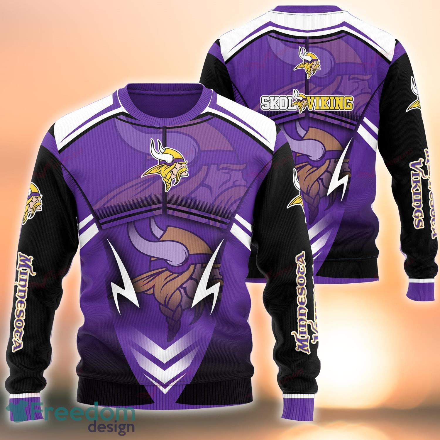 NFL Minnesota Vikings For Men 3D Hoodie All Over Printed - T-shirts Low  Price