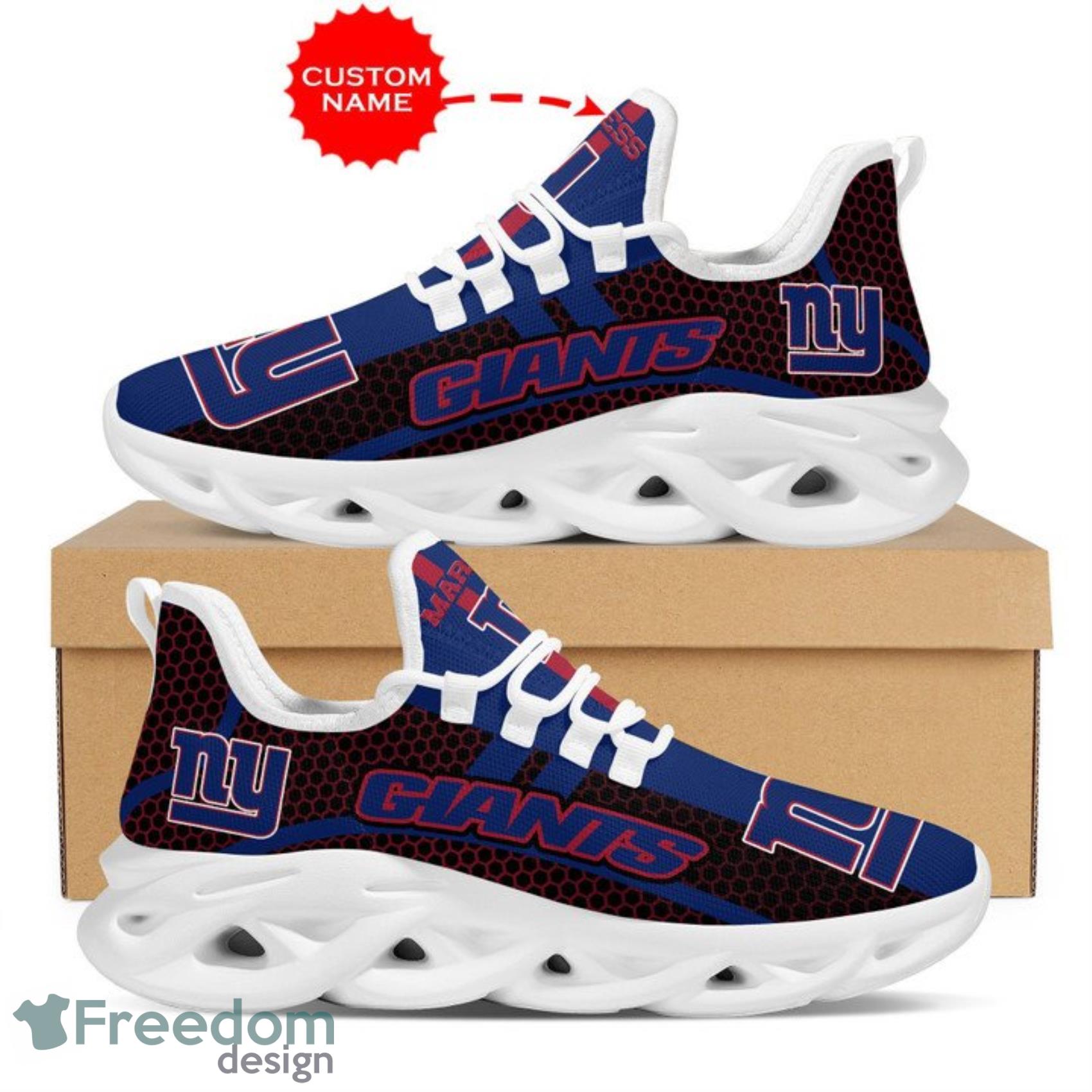 New York Giants Shoes Max Soul Shoes Custom Name Product Photo 1 New York Giants Shoes Max Soul Shoes Custom Name Product Photo 1