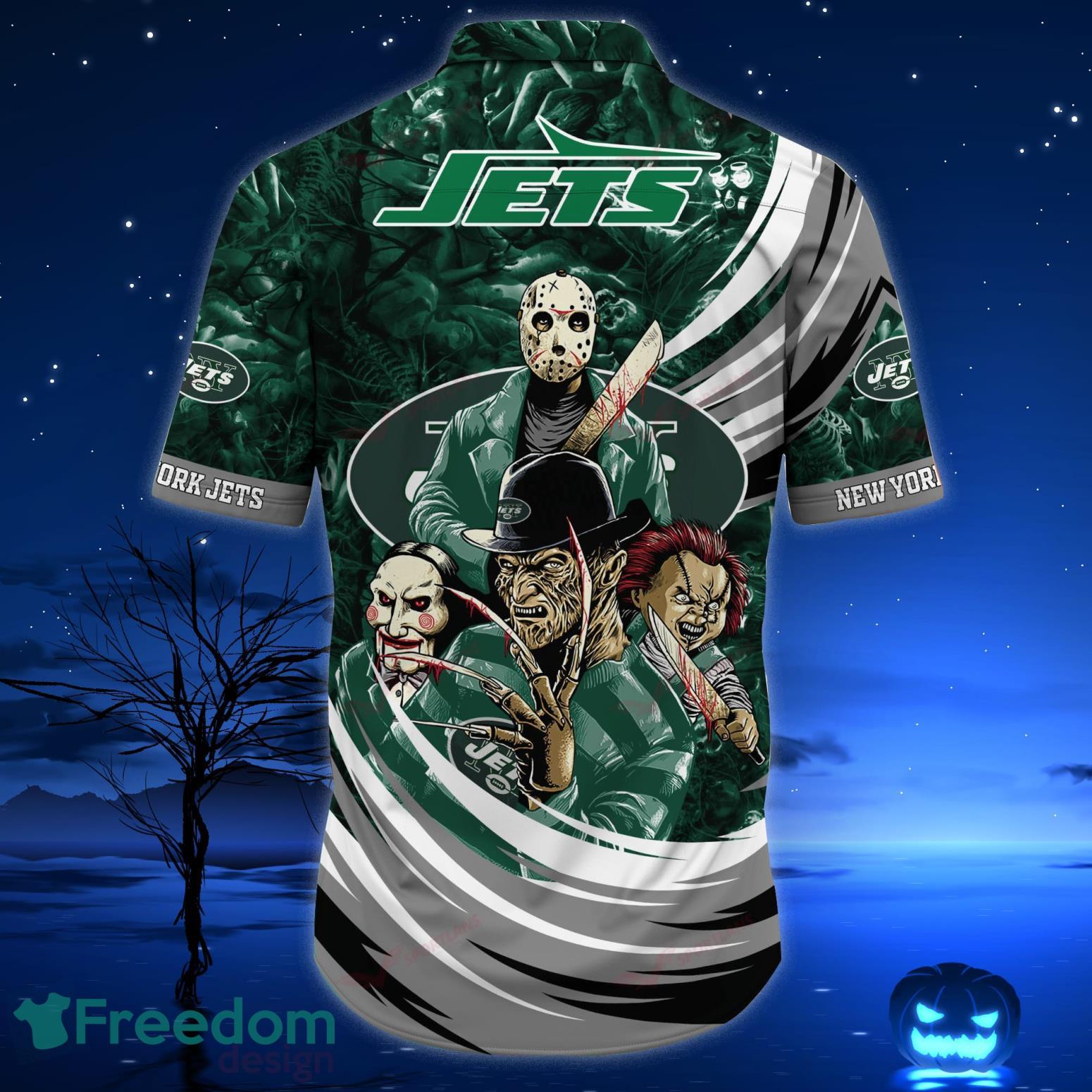 Horror Movie Team New York Jets Shirt - High-Quality Printed Brand