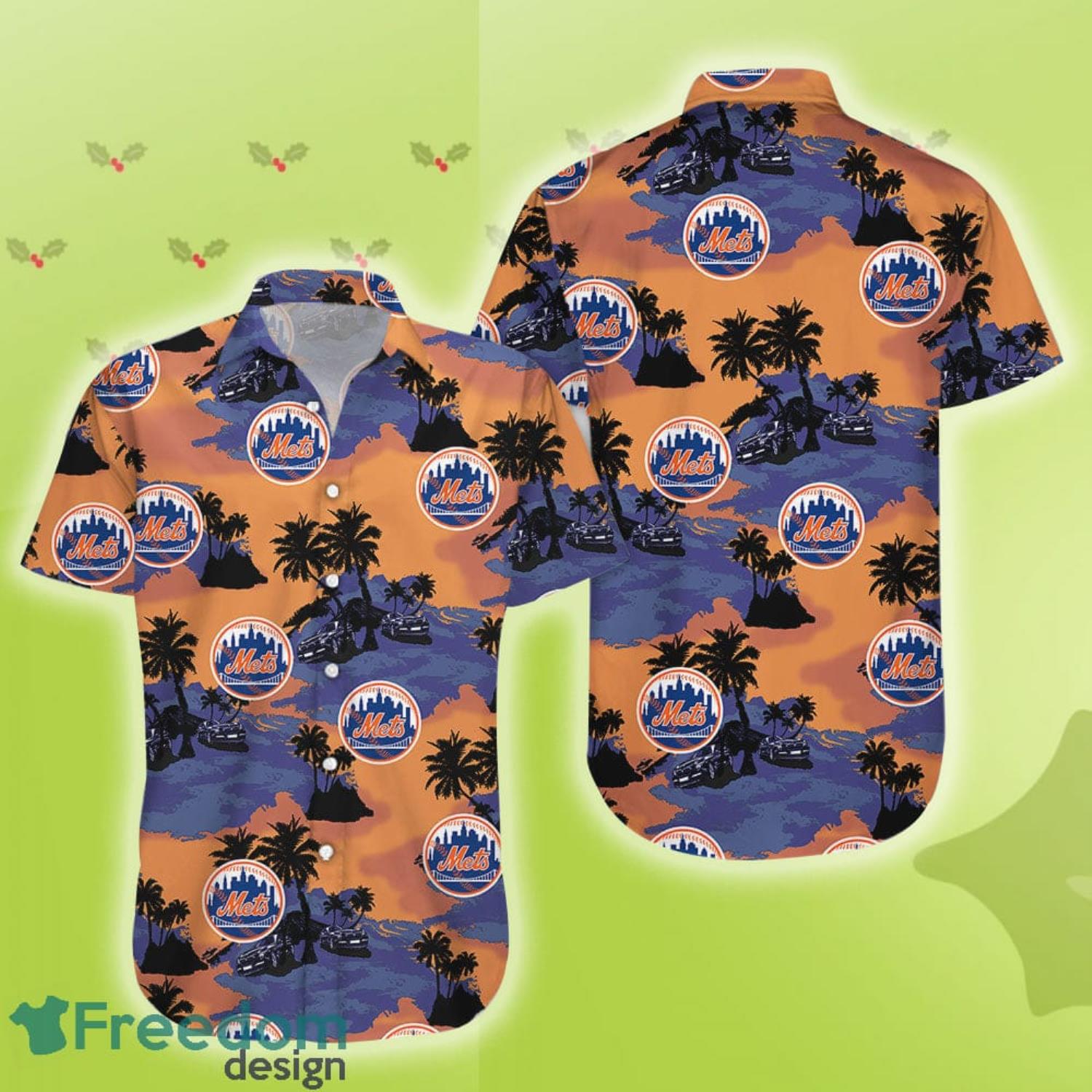 MLB Summer Aloha New York Mets Logo Hawaiian Shirt For Fans - Freedomdesign