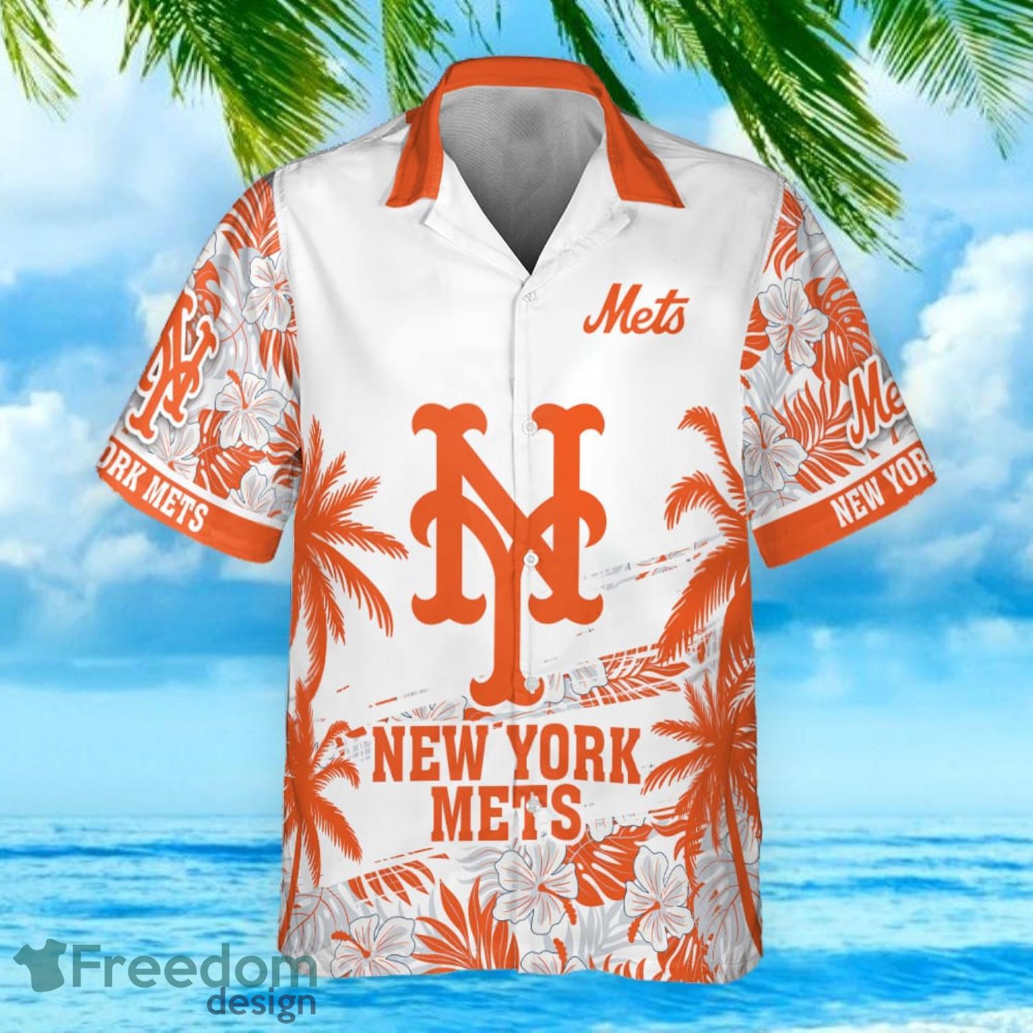 MLB Summer Aloha New York Mets Logo Hawaiian Shirt For Fans
