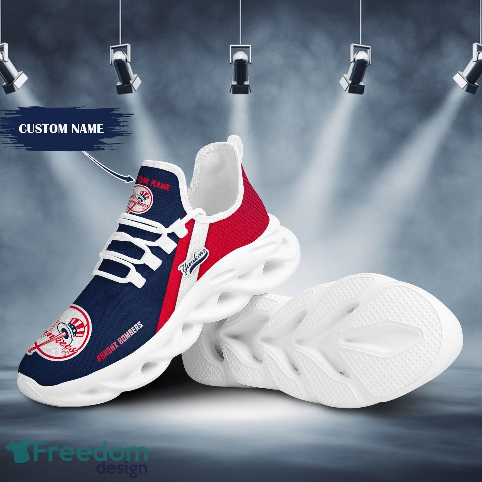 Personalized Name New York Yankees Custom Name Sneakers Max Soul Shoes For  Men And Women - Freedomdesign