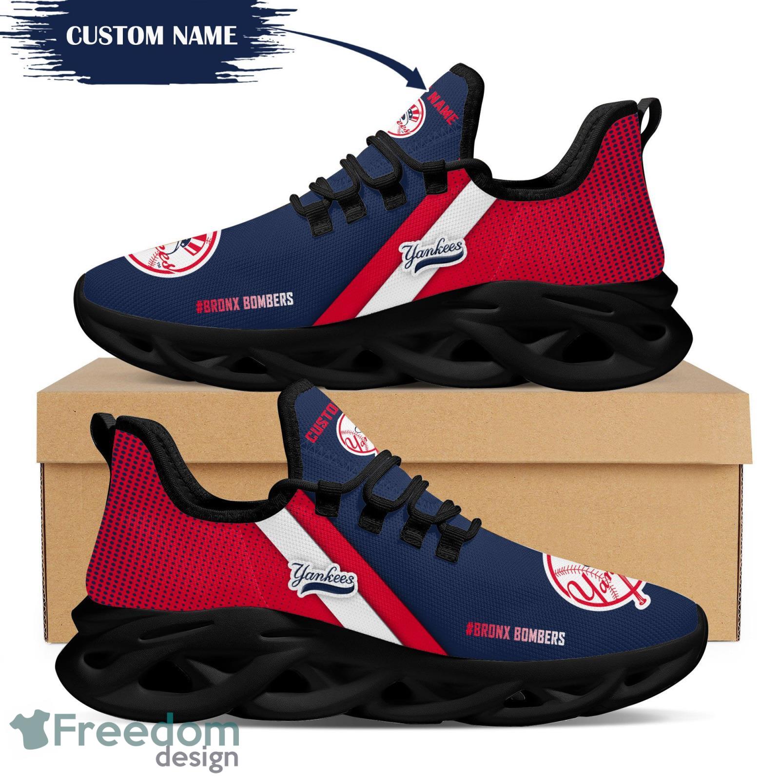 Personalized Name New York Yankees Custom Name Sneakers Max Soul Shoes For  Men And Women - Freedomdesign