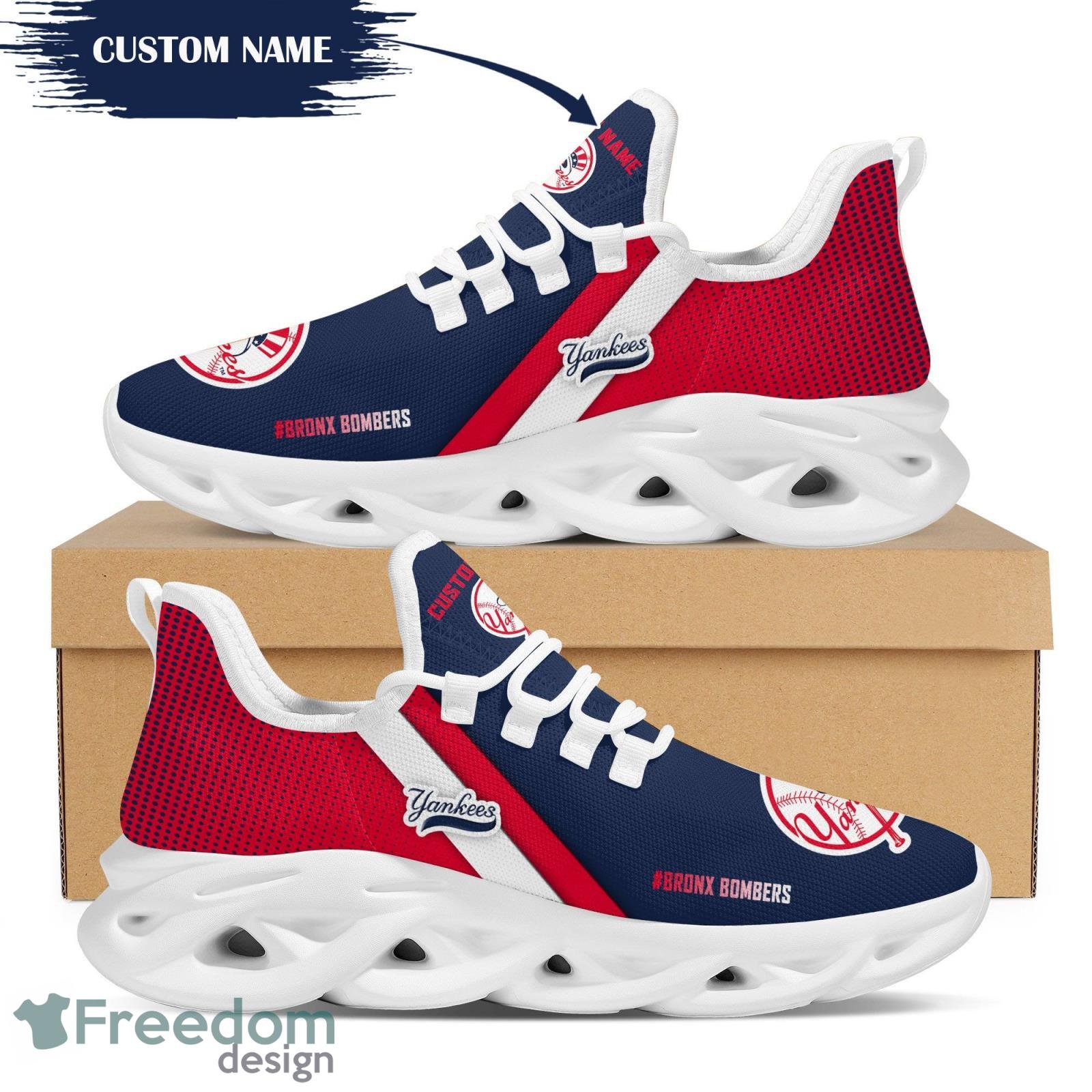 Personalized Name New York Yankees Custom Name Sneakers Max Soul Shoes For  Men And Women - Freedomdesign