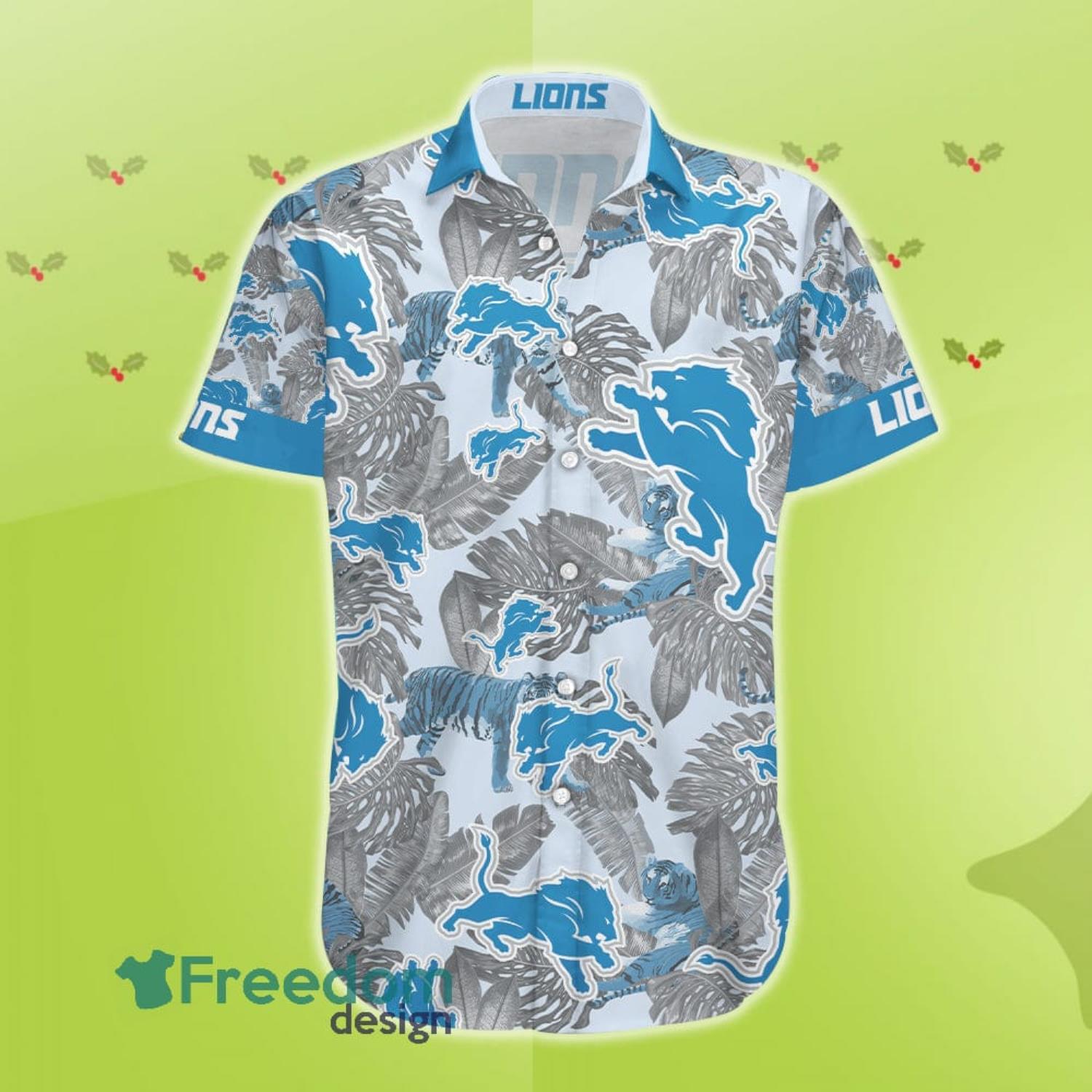 Detroit Lions NFL Design 3 Beach Hawaiian Shirt Men And Women For Fans Gift  - Freedomdesign